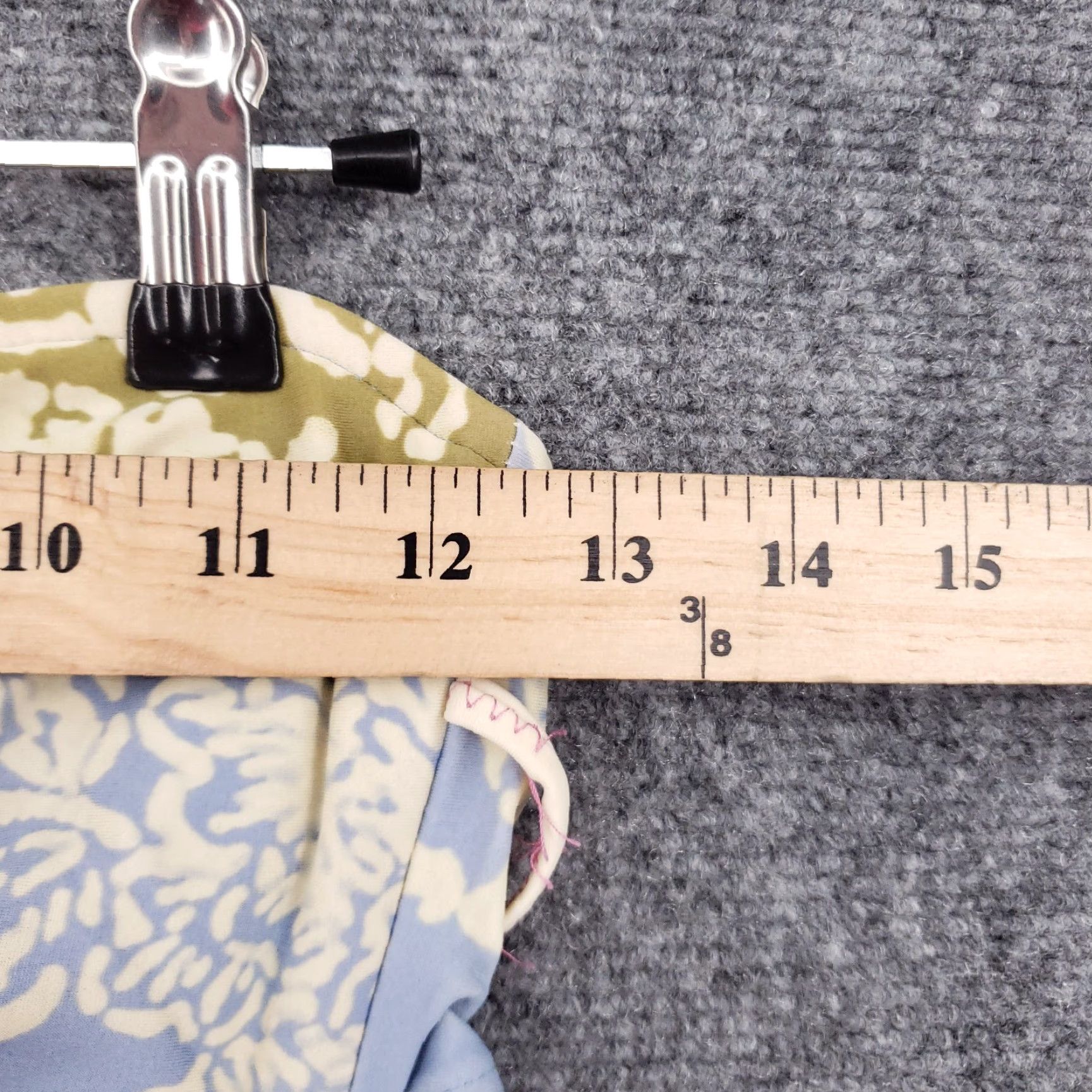 Lucky Brand Lucky Brand Bikini Top Womens M Medium Blue Floral Halter Back Strap Swimwear Size M / US 6-8 / IT 42-44 - 6 Thumbnail