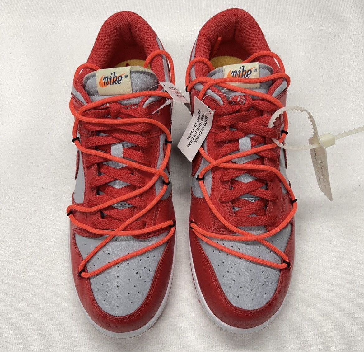 Nike × Off-White Nike off white dunk low unlv red Size US 11 / EU 44 - 2 Thumbnail