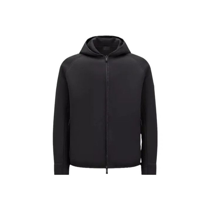 Moncler Moncler Neoprene Zip-Up Hoodie Size US L / EU 52-54 / 3 - 1 Thumbnail