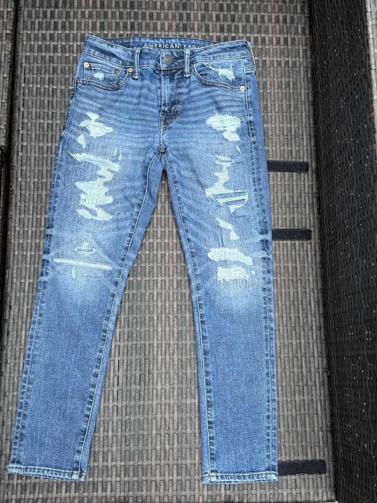 American Eagle Outfitters American eagle blue air flex+ jeans Size US 28 / EU 44 - 1 Thumbnail