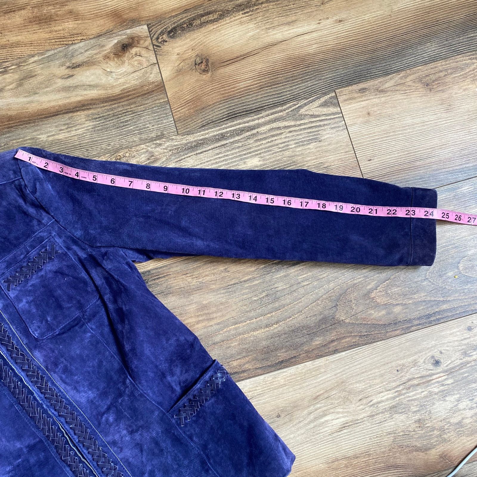 Vintage Vintage Suede Leather Jacket Purple Western Bradley Bayou Size M / US 6-8 / IT 42-44 - 8 Thumbnail
