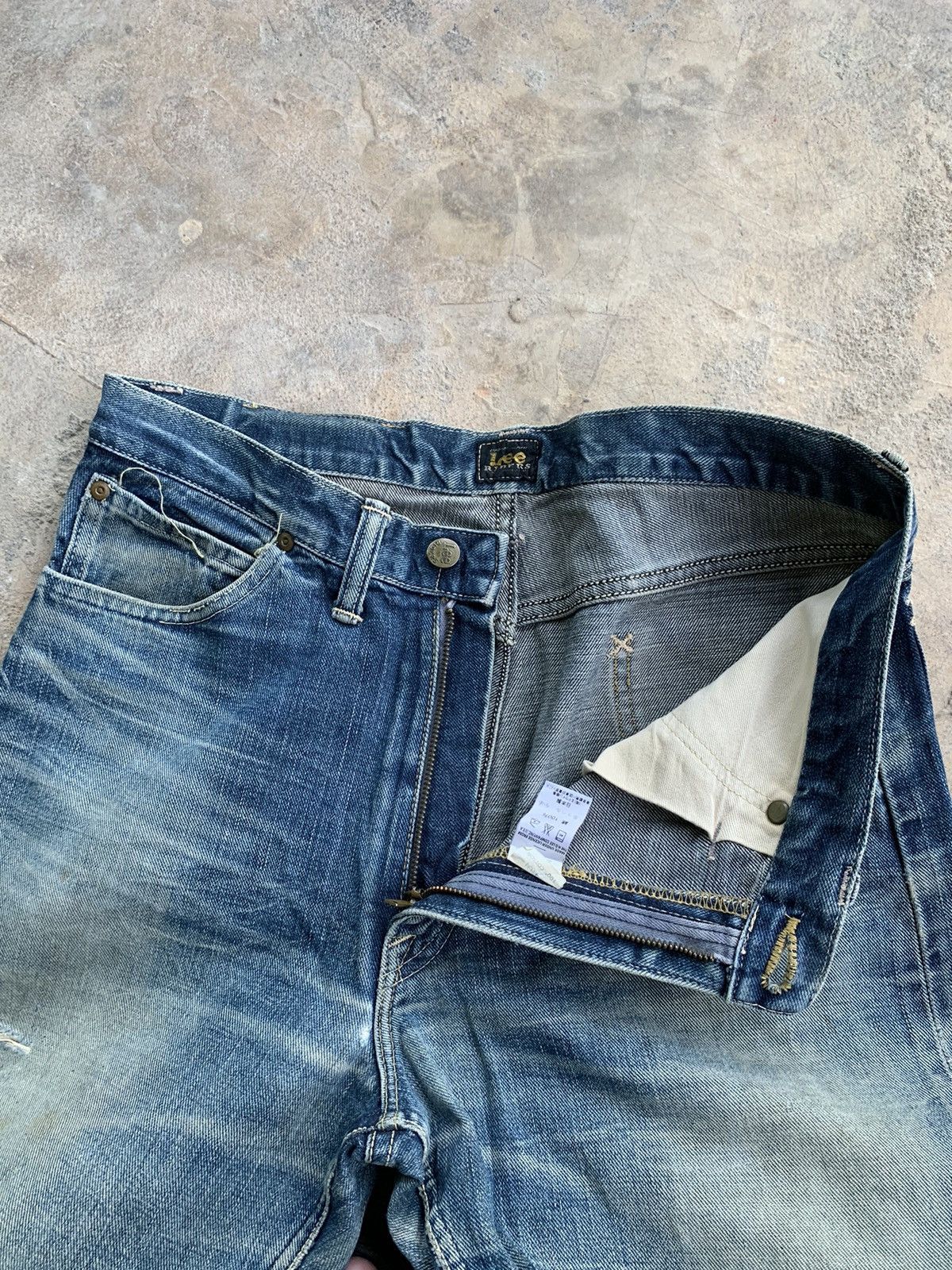 Lee Vintage Lee Raiders Selvedge Rusty Distressed Denim Size US 32 / EU 48 - 13 Thumbnail