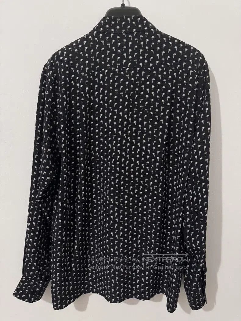 Saint Laurent Paris Saint Laurent Paris Silk black and white palm print shirt Size XS / US 0-2 / IT 36-38 - 2 Thumbnail