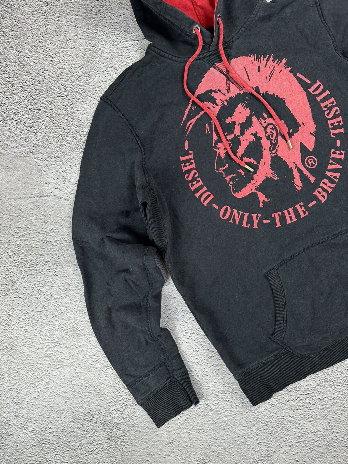 Diesel Vintage Diesel Hoodie Faded Boxed Logo Y2K Size US M / EU 48-50 / 2 - 3 Thumbnail