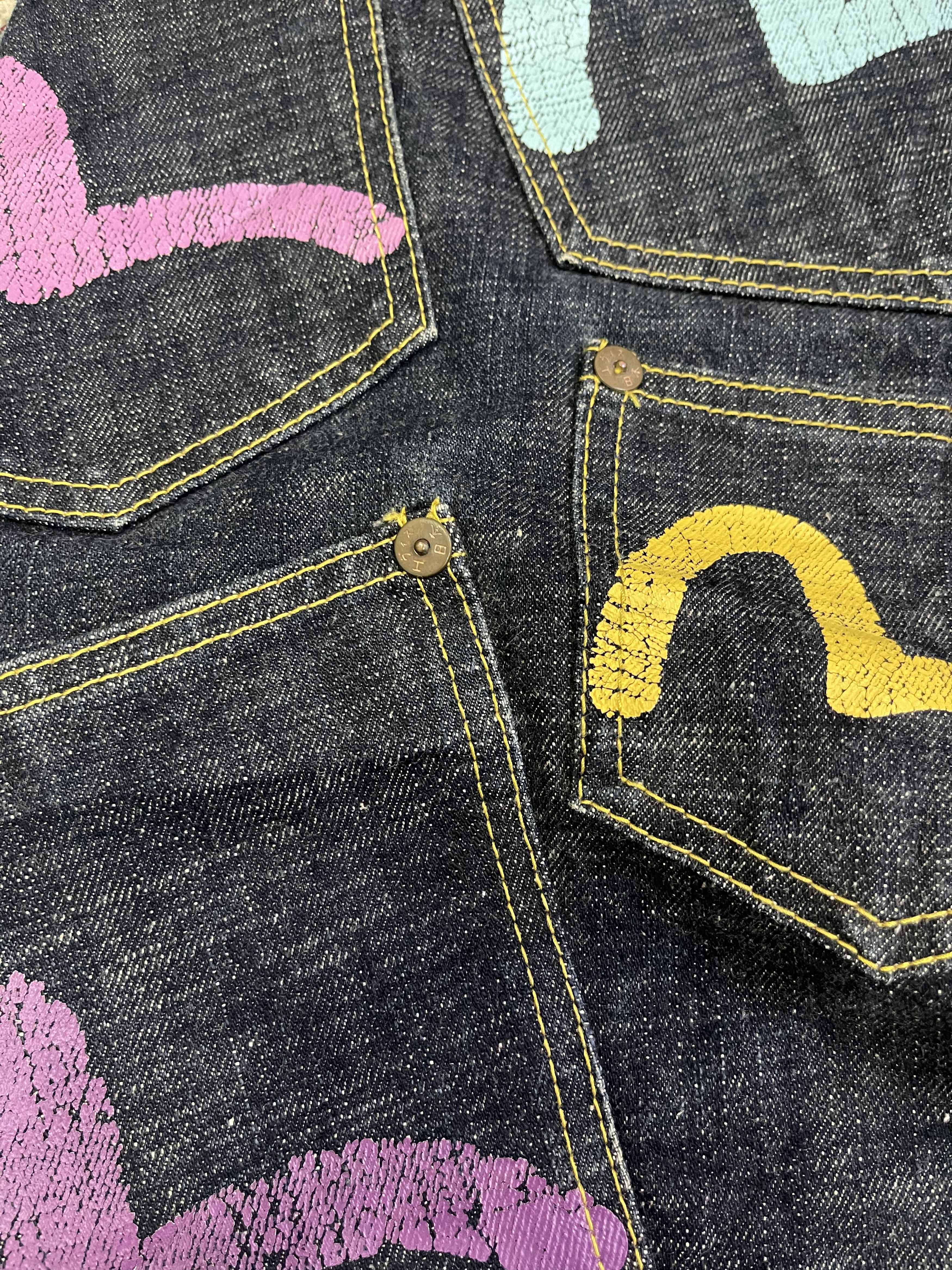 Evisu Vtg RARE Evisu Multipocket Underlicense China Selvedge sz 34 Size US 34 / EU 50 - 24 Thumbnail