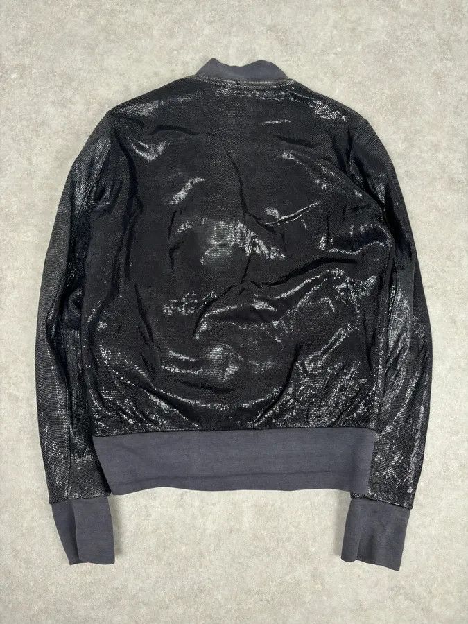 Giorgio Brato Giorgio Brato Silver Sequin Embellished Leather Bomber Jacket Size US M / EU 48-50 / 2 - 5 Thumbnail