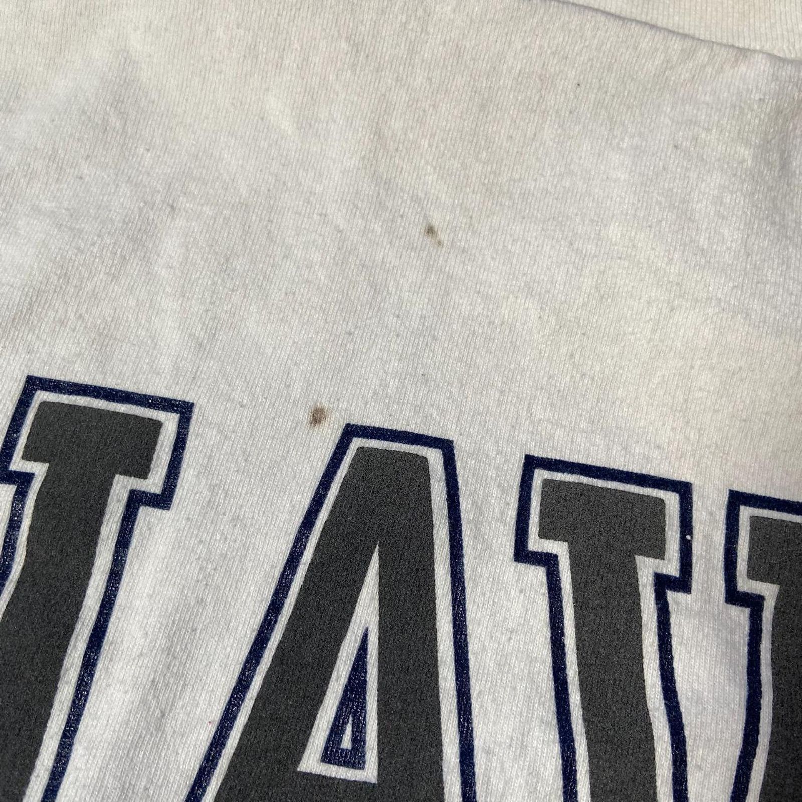Hanes 90s white navy tee shirt Size US XL / EU 56 / 4 - 3 Thumbnail