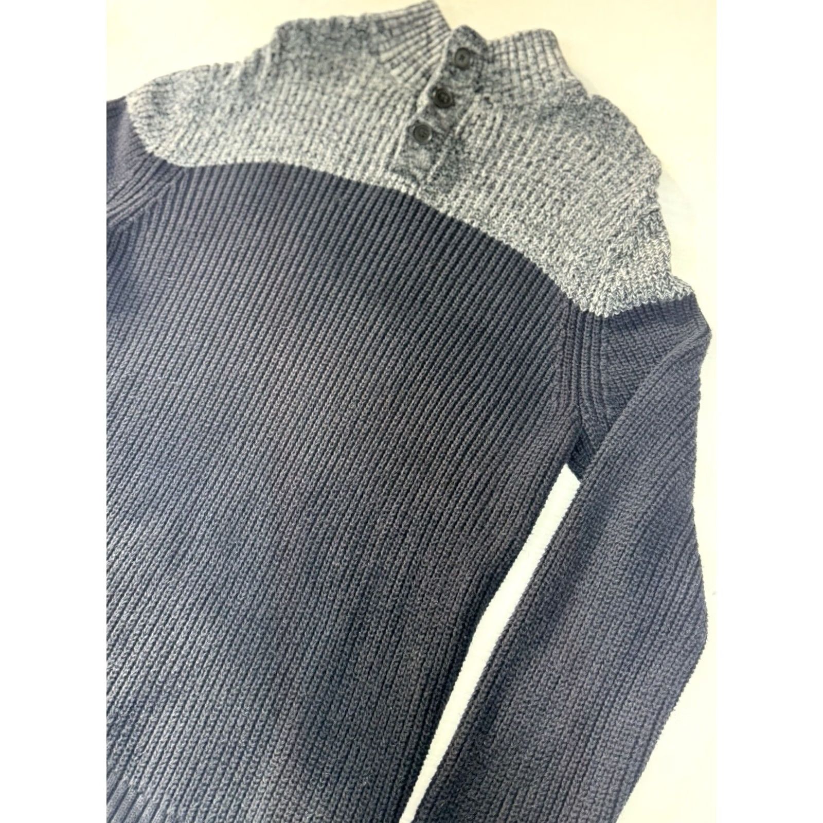 Banana Republic Banana Republic Mens Sweater Blue Shawl Collar Button Pullover Knit Regular Fit Casual Workwear Fall Winter M Shirt? Size US M / EU 48-50 / 2 - 2 Thumbnail