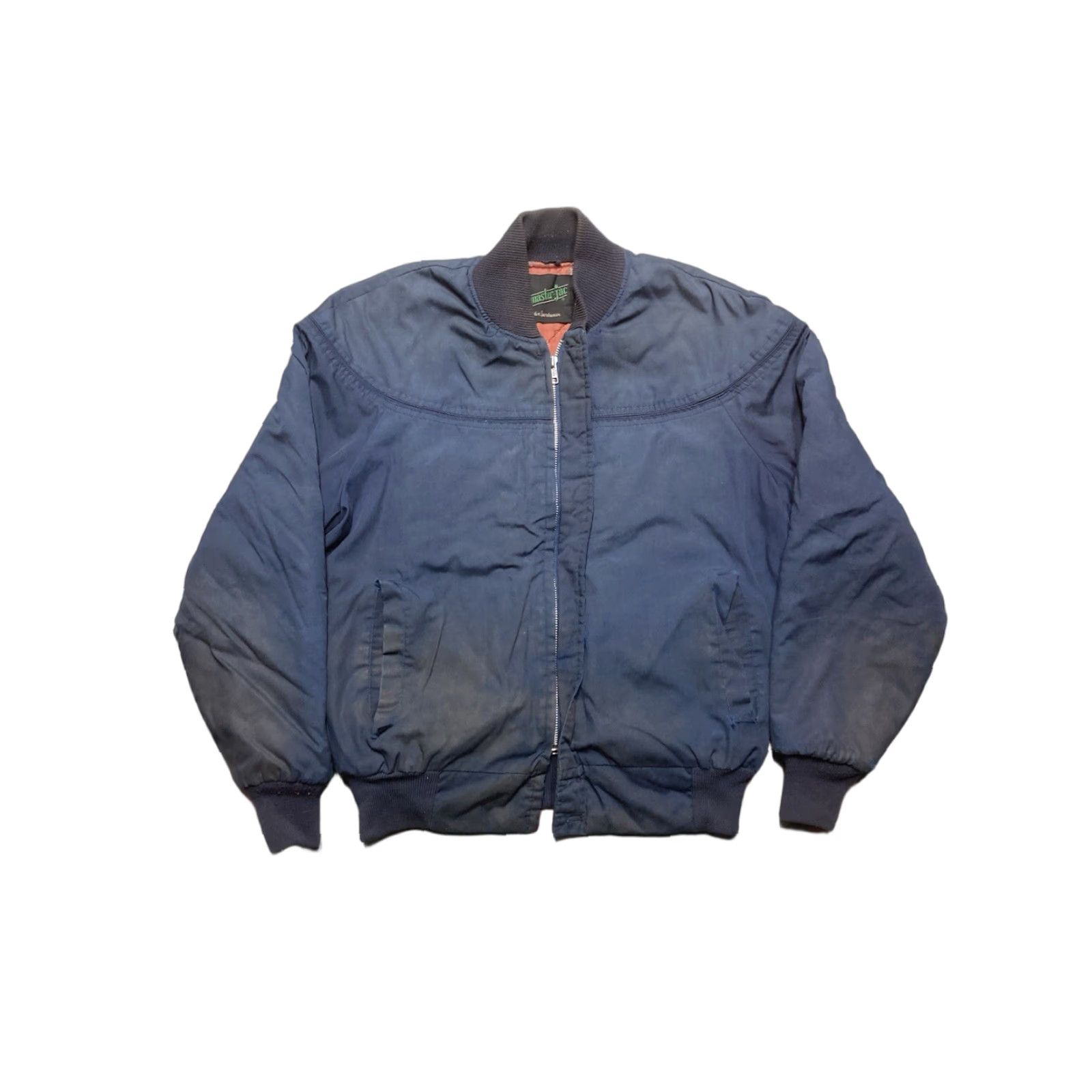 Vintage VINTAGE 70s 80s quilted bomber jacket master jac workwear blue 42 Large Distinctive Sportswear Jacket Mens Size US L / EU 52-54 / 3 - 1 Thumbnail