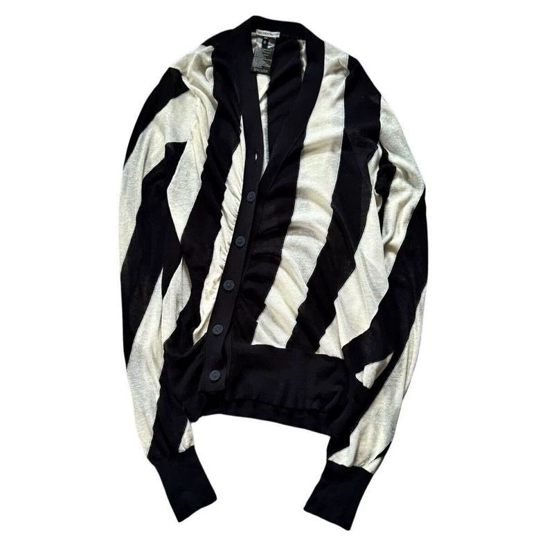 Ann Demeulemeester Ann Demeulemeester Asymmetry Wool Cardigan Size US XS / EU 42 / 0 - 1 Thumbnail