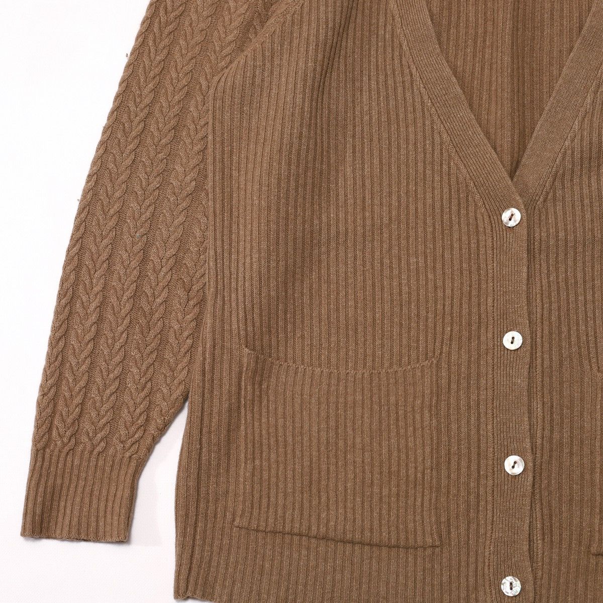 Brunello Cucinelli Rivamonti by Brunello Cucinelli Cable Knit Cardigan Sweater Size XL / US 12-14 / IT 48-50 - 9 Thumbnail