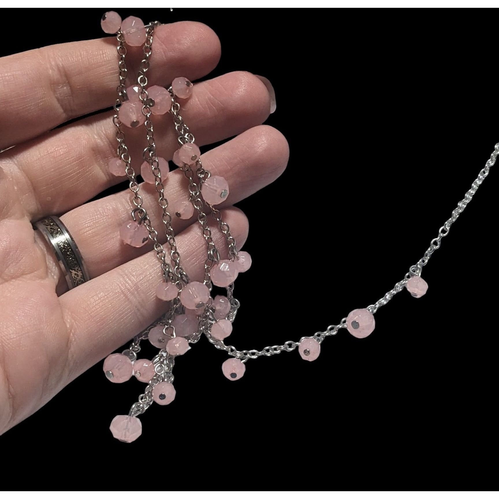 Other Charming Charlie Pink And Silver Necklace Size ONE SIZE - 4 Thumbnail