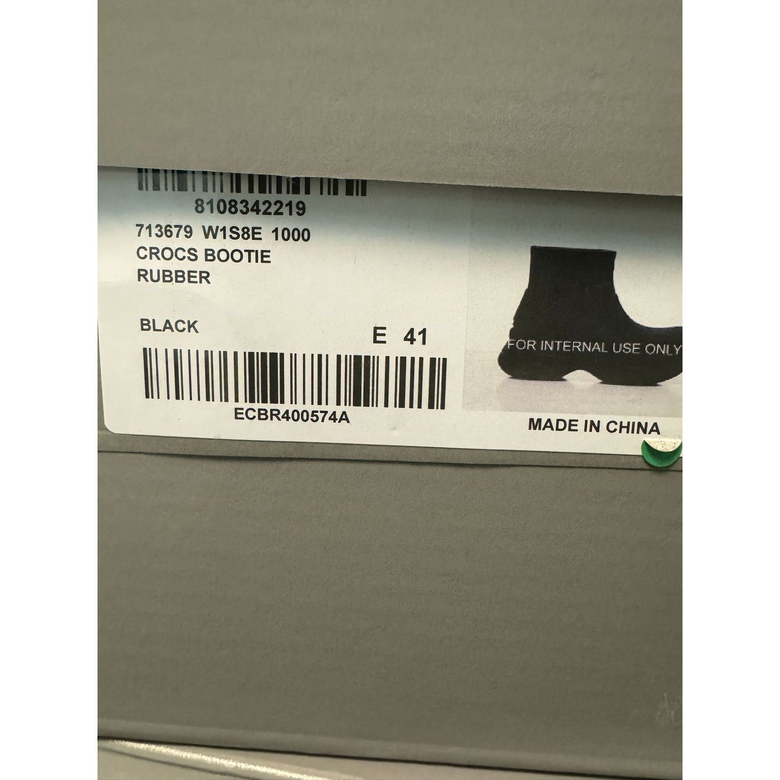 Balenciaga o1rshd1 Rubber Crocs Bootie in Black Size US 8 / EU 41 - 5 Thumbnail