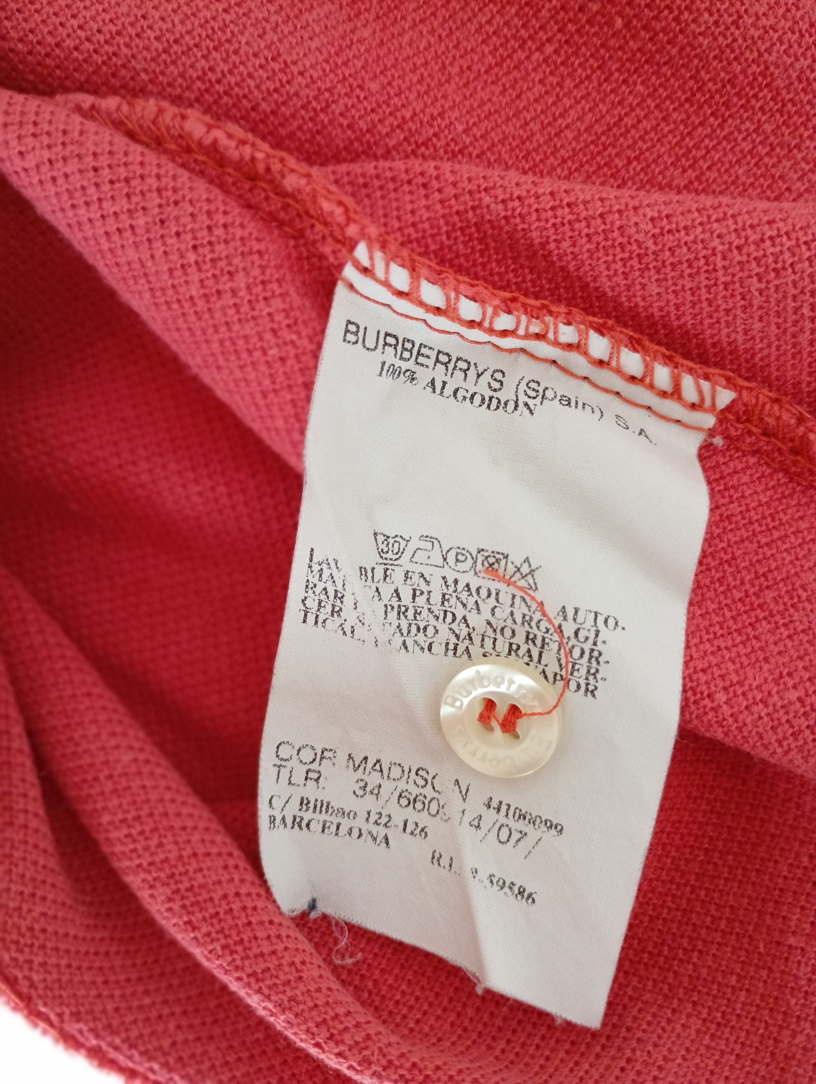 Burberry × Vintage Burberry vintage 90s checkered polo, small logo Size US M / EU 48-50 / 2 - 6 Thumbnail