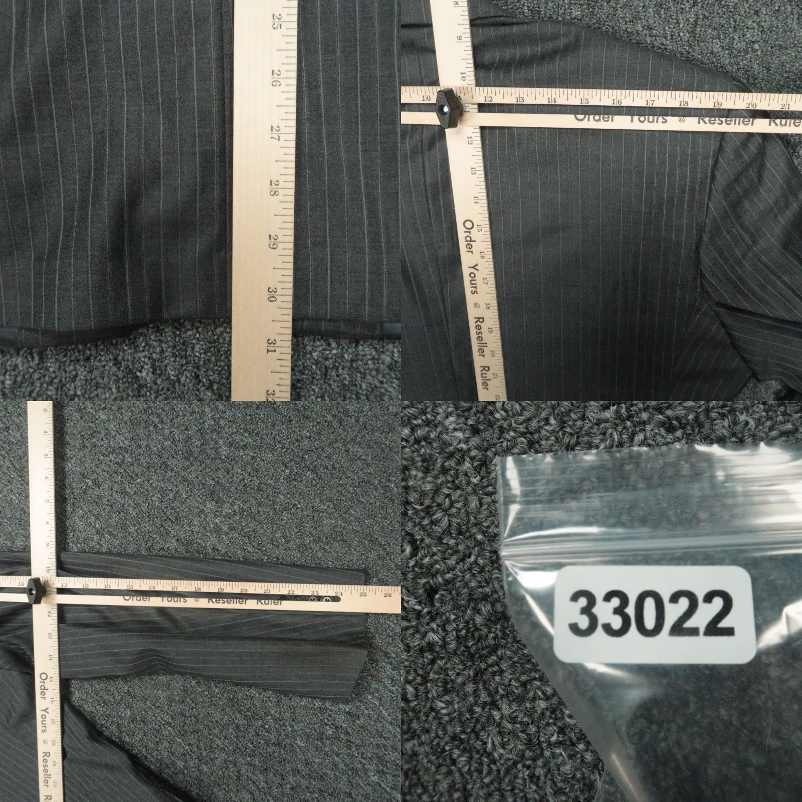 Brooks Brothers Brooks Brothers Blazer Mens 43R Gray Wool Pinstripe 1818 Madison Saxxon Jacket Size 46R - 9 Thumbnail