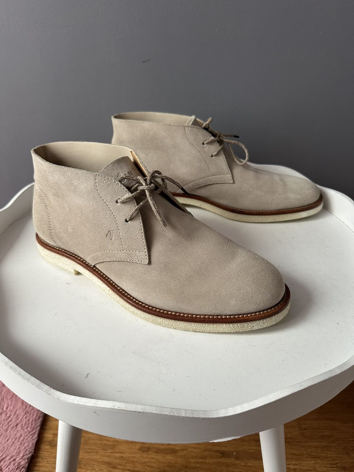 Hogan HOGAN ANKLE CHUKKA BOOTS SUEDE SHOESE Size US 7.5 / EU 40-41 - 12 Thumbnail