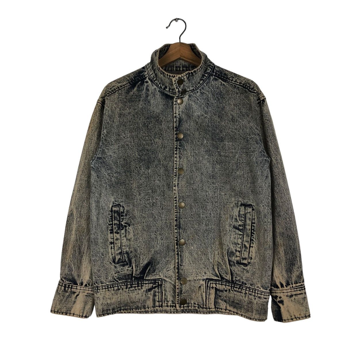 Japanese Brand 📌VINTAGE DENIM JACKET RUSTY BIKER VENCE EXCHANGE JAPAN Size US M / EU 48-50 / 2 - 2 Thumbnail