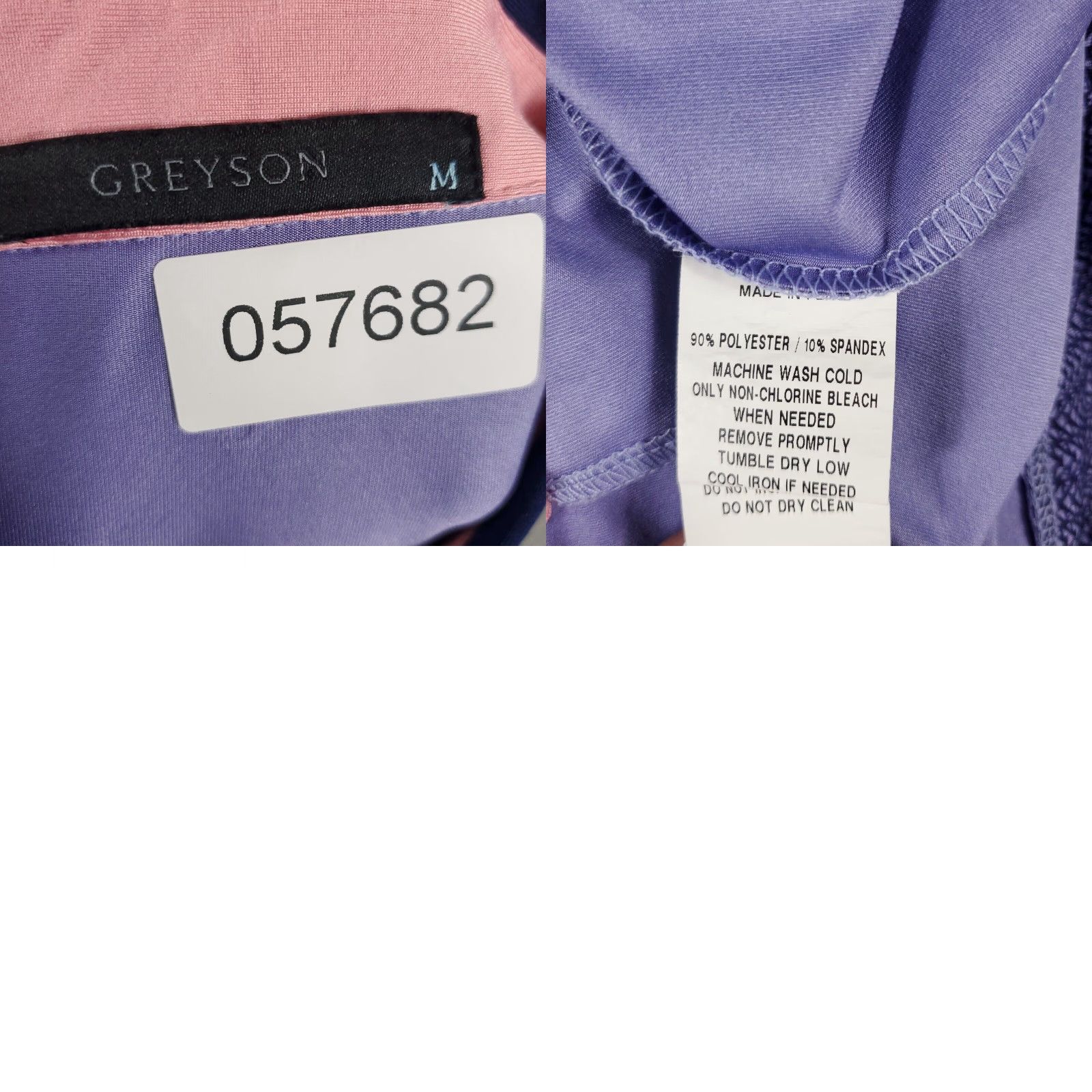 Vintage Greyson Polo Shirt Mens Size Medium Purple Geometric Wolf Golf Short Sleeve Size US M / EU 48-50 / 2 - 8 Thumbnail