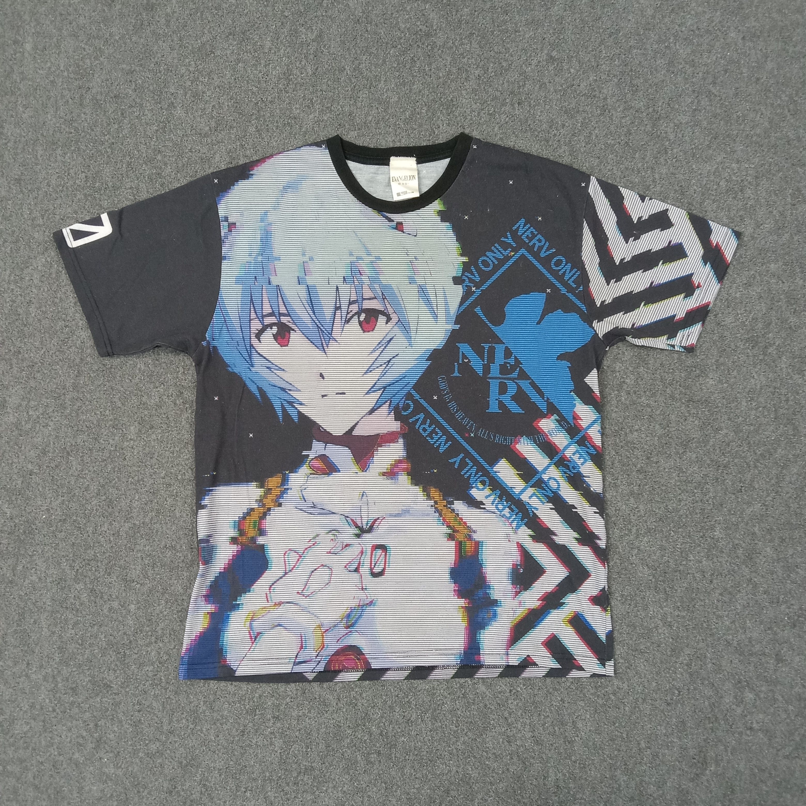 Anime Evangelion Nerv Tokyo-3 Anime Glitch Design Tshirt C249N22 Size US L / EU 52-54 / 3 - 1 Thumbnail