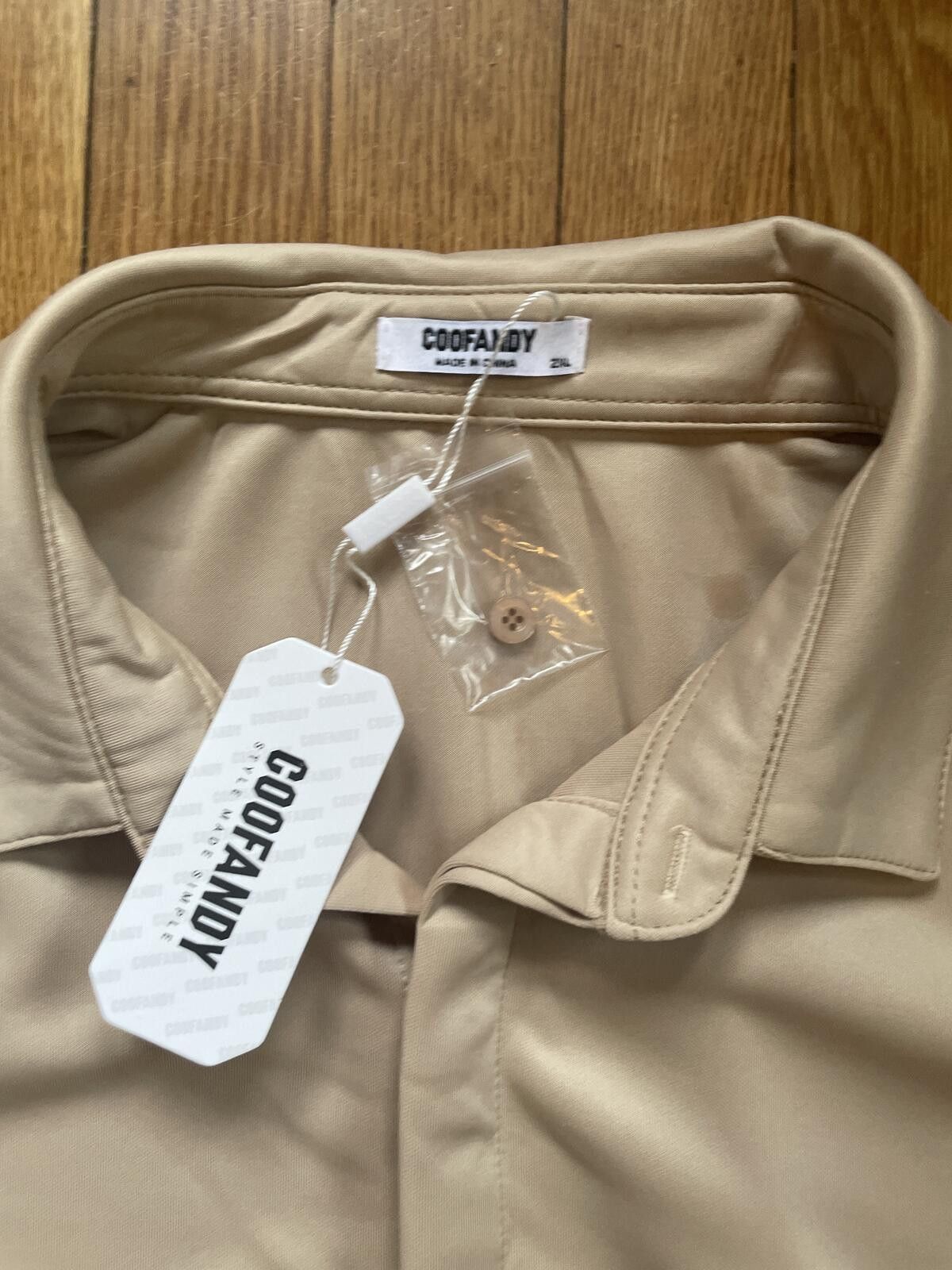 Other Coofandy Short Sleeve Button Down Shirt XXL New With Tags Size US XXL / EU 58 / 5 - 3 Thumbnail