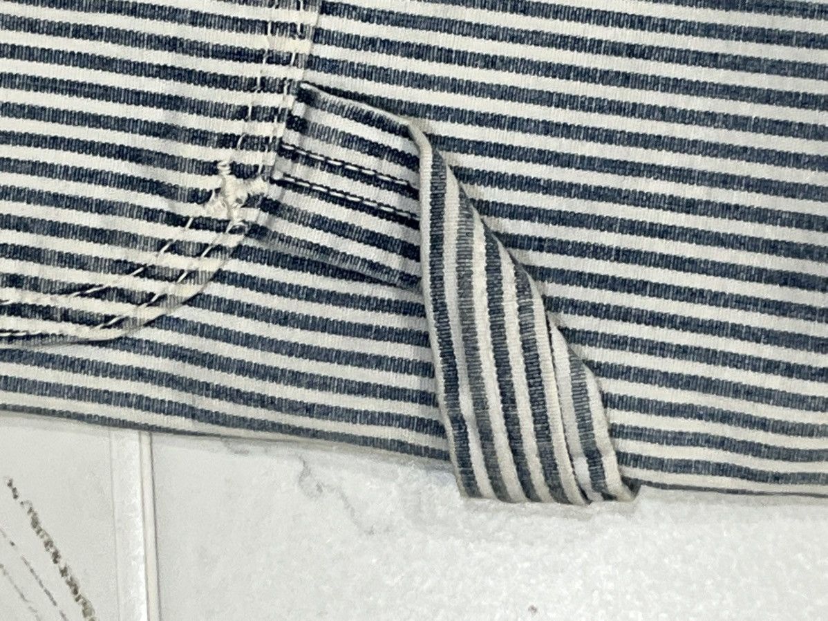 Blue Blue Japan Vintage Blue Blue Japan Hickory Striped Slim Work Pants Size US 31 - 14 Thumbnail