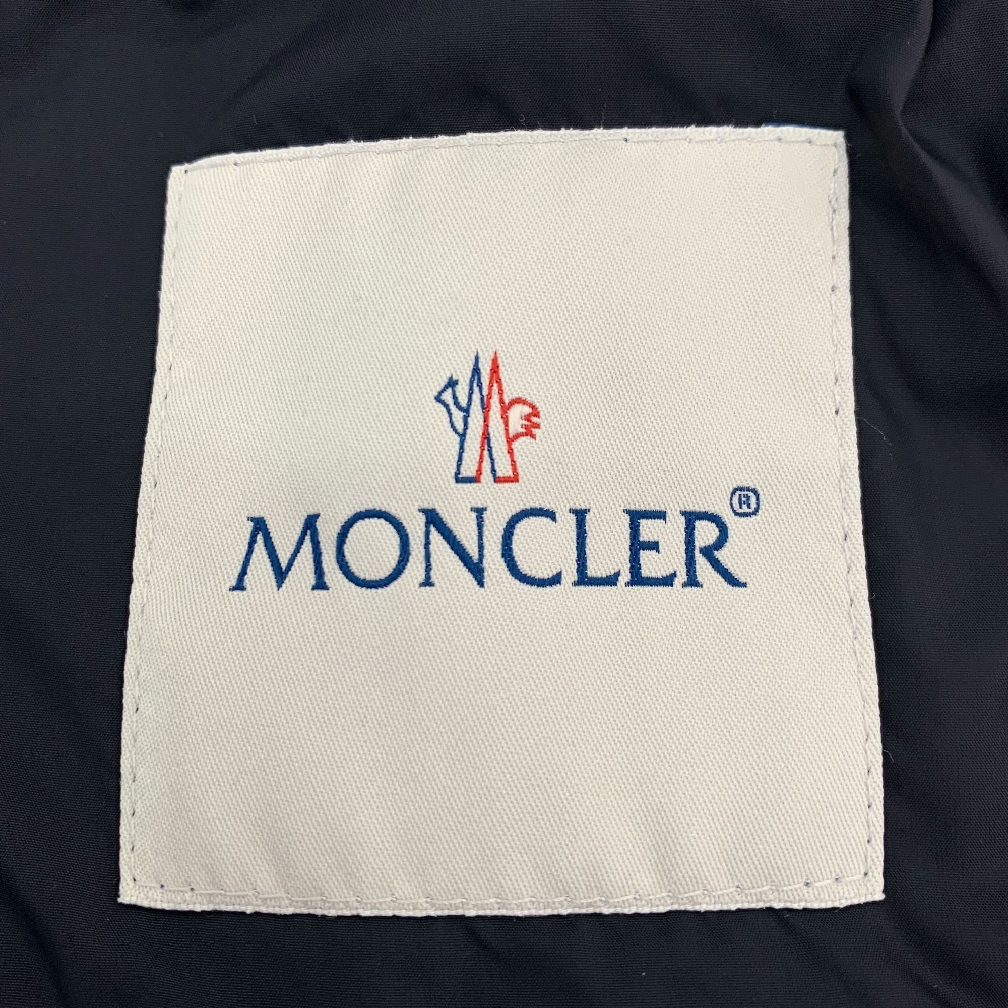 Moncler [Moncler] Belloy Khaki Logo Hooded Long Down Coat 1 S Size S / US 4 / IT 40 - 3 Thumbnail