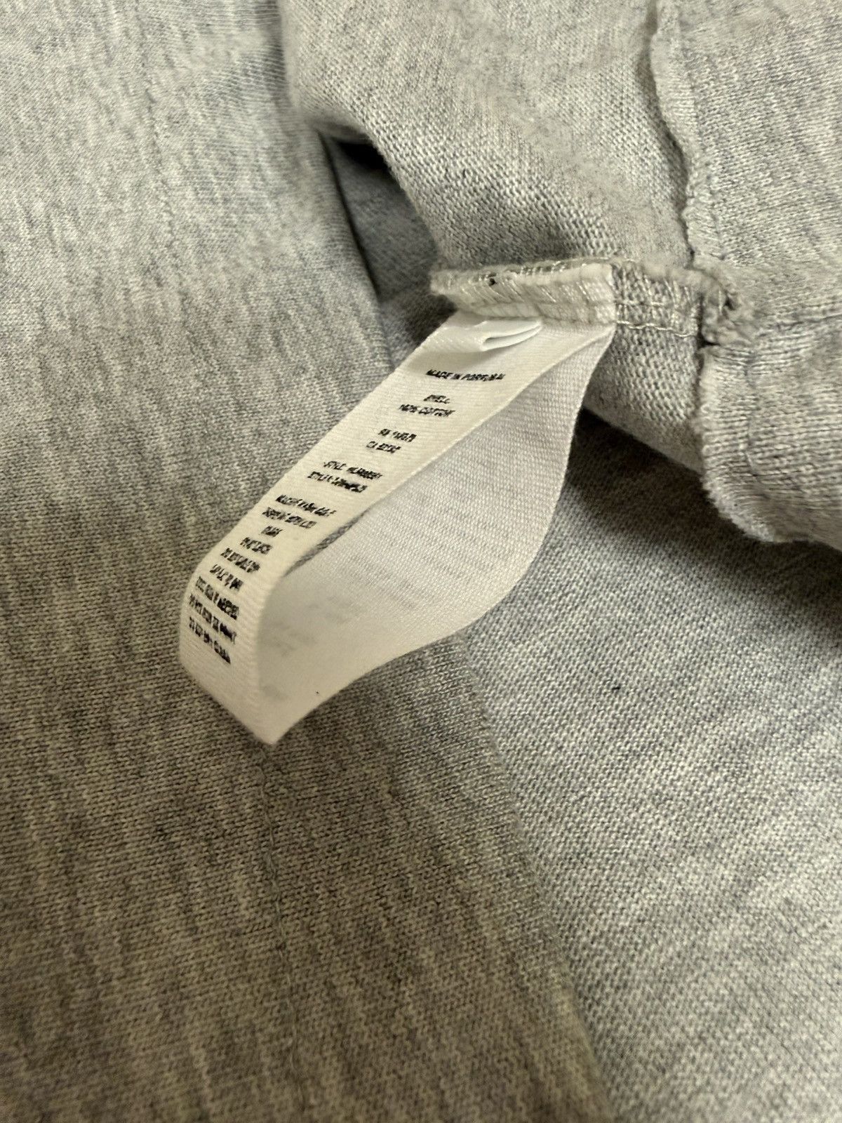 Helmut Lang Helmut Lang Grey Core Tee Size US L / EU 52-54 / 3 - 7 Thumbnail