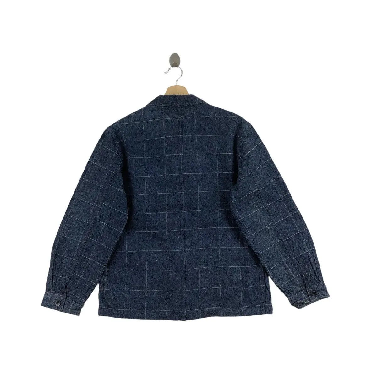 Vintage Vtg NEVER SEEN THING Hickory Sashiko Denim Jeans Jacket Size US M / EU 48-50 / 2 - 3 Thumbnail