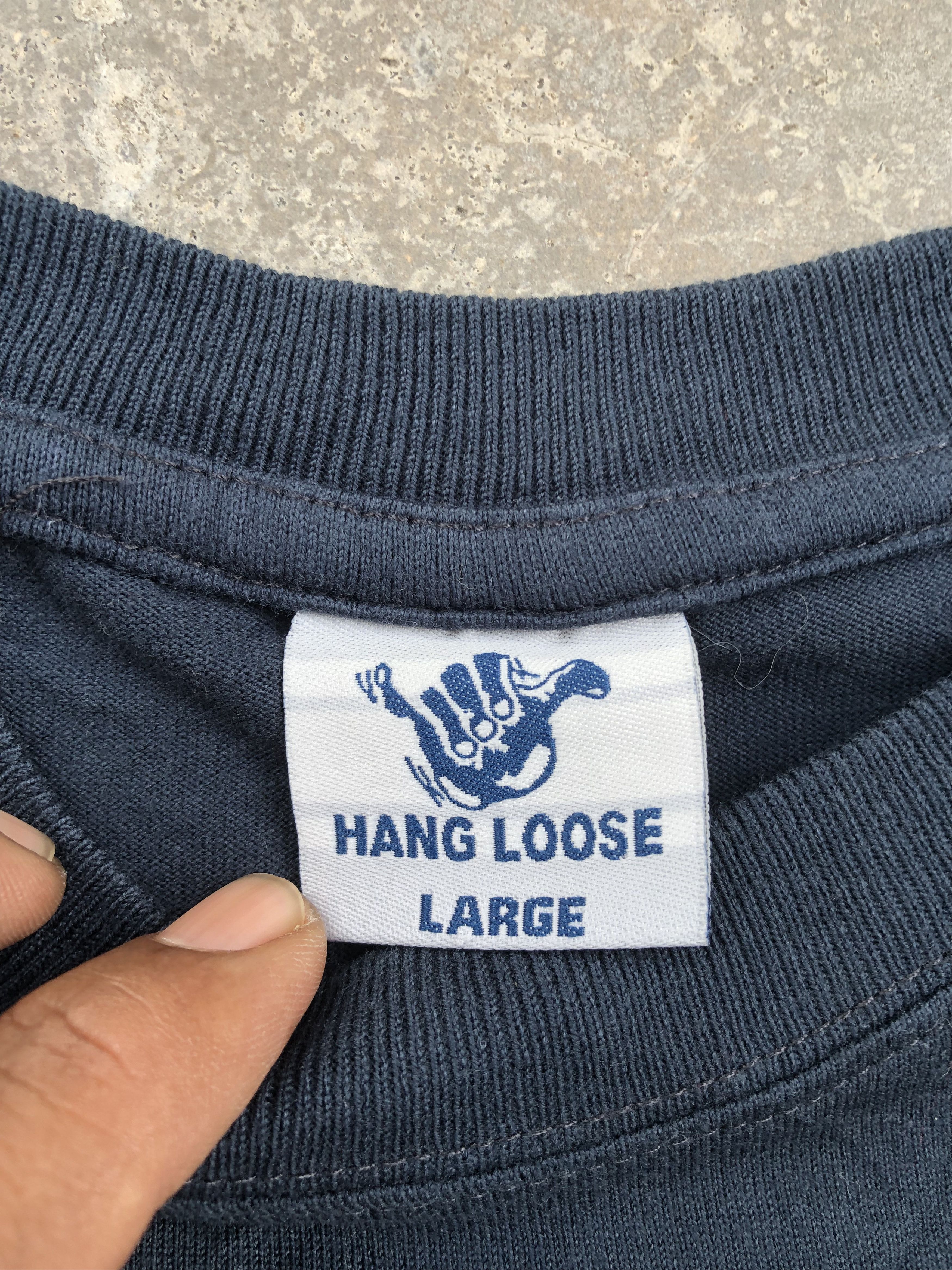 Vintage Vintage 90s Hang Loose Hawaii Surfing Graphic Tee Size US L / EU 52-54 / 3 - 7 Thumbnail