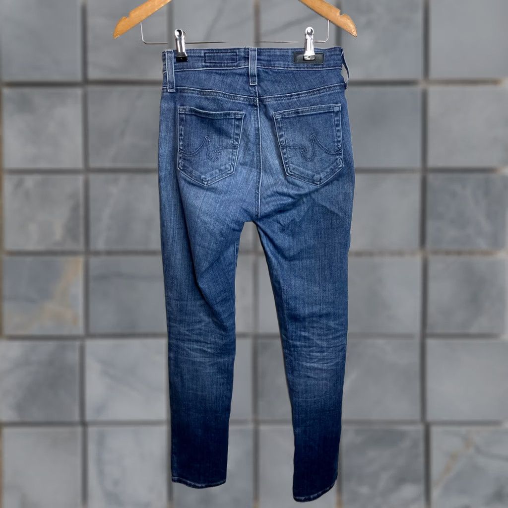 Vintage AG Adriano Goldschmied Mari High Rise Crop Straight Jeans Size 24 Blue Denim 27in Inseam Women Regular Jeans B93 Size 42" / US 20 - 1 Thumbnail
