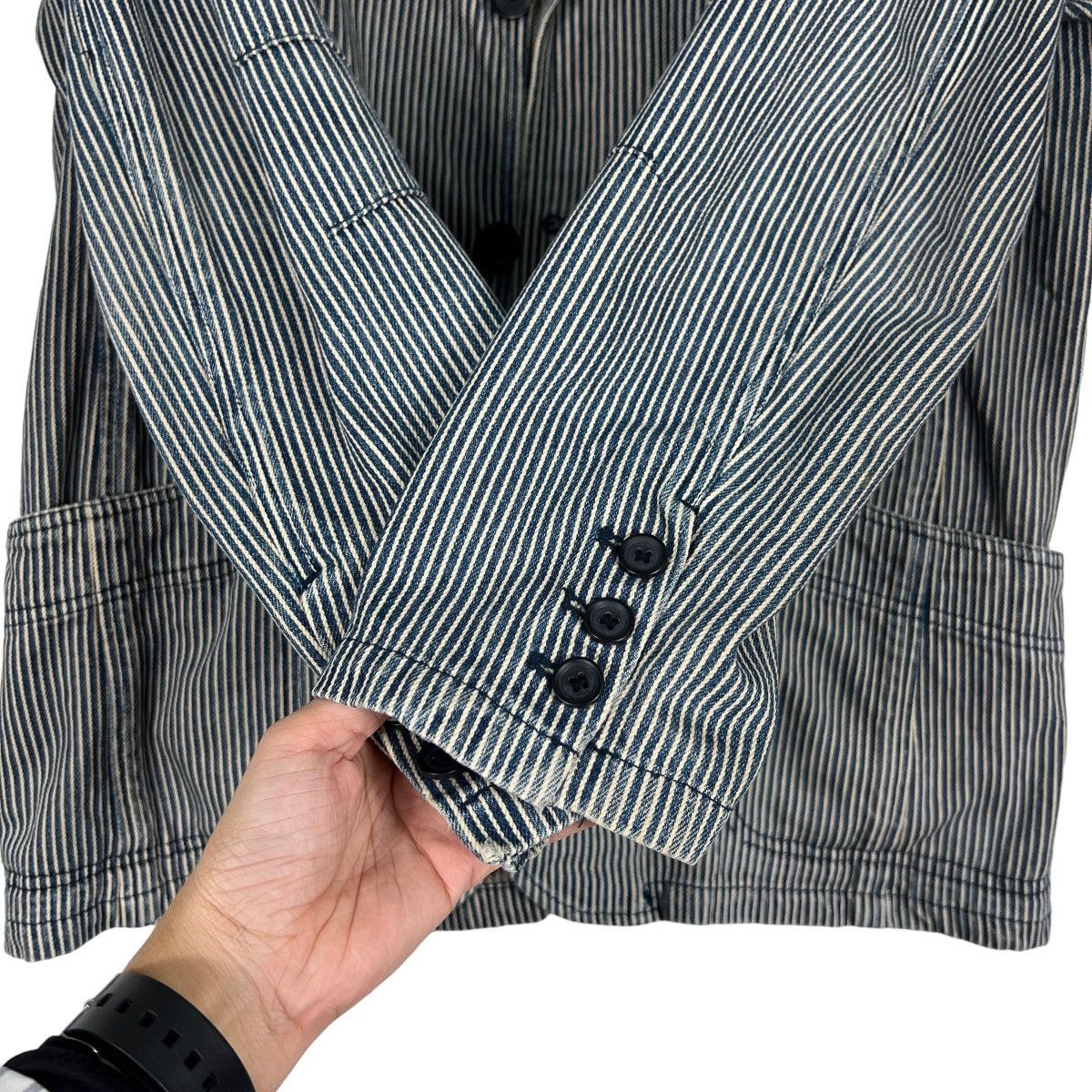Japanese Brand 🔥 BAFFY HIKORY STRIPE CHORE JACKET Size US M / EU 48-50 / 2 - 13 Thumbnail
