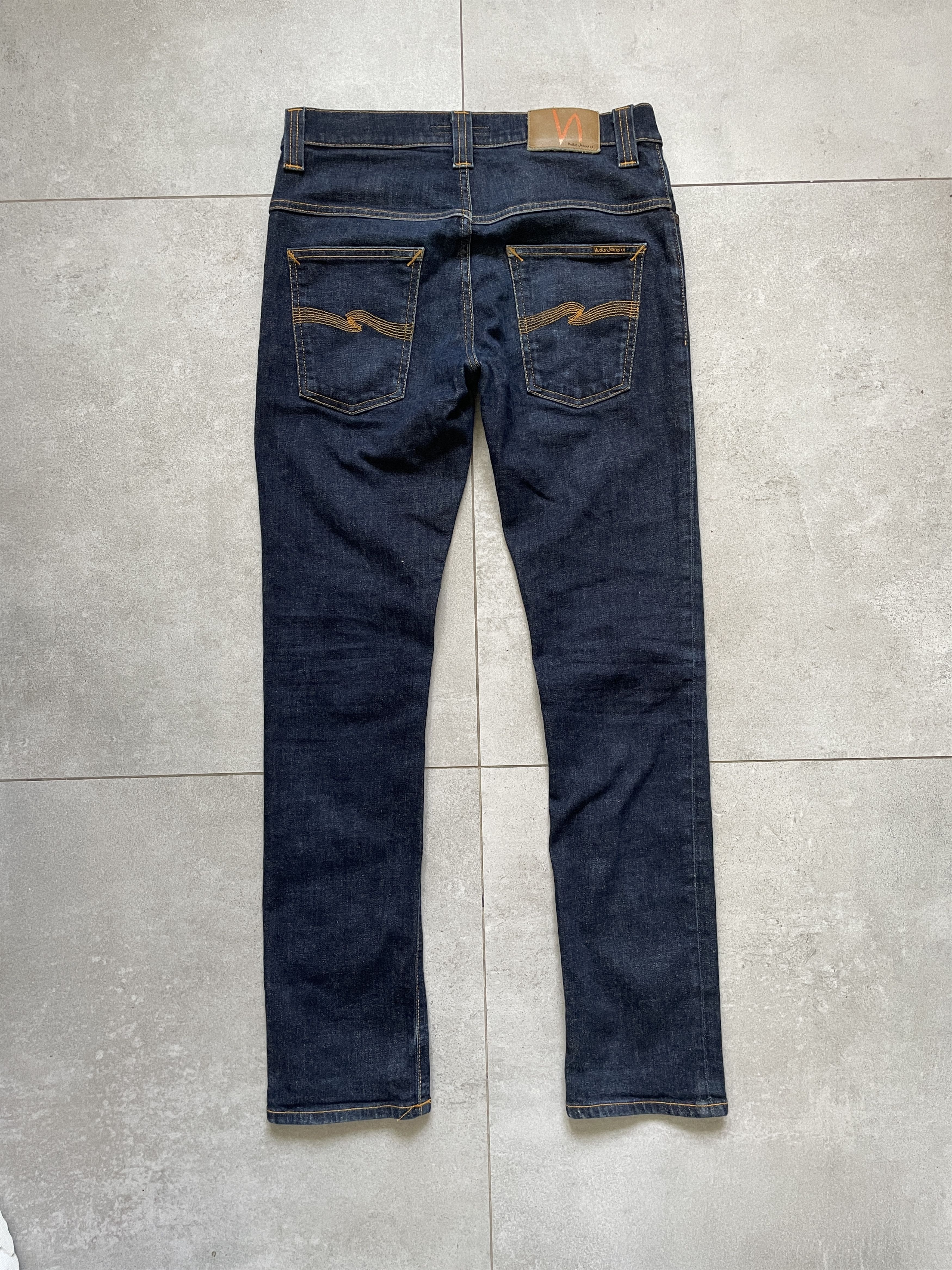 Japanese Brand × Jean × Nudie Jeans NAVY DENIM NUDIE JEANS THIN FINN SLKINNY DENIM Size US 31 - 1 Thumbnail