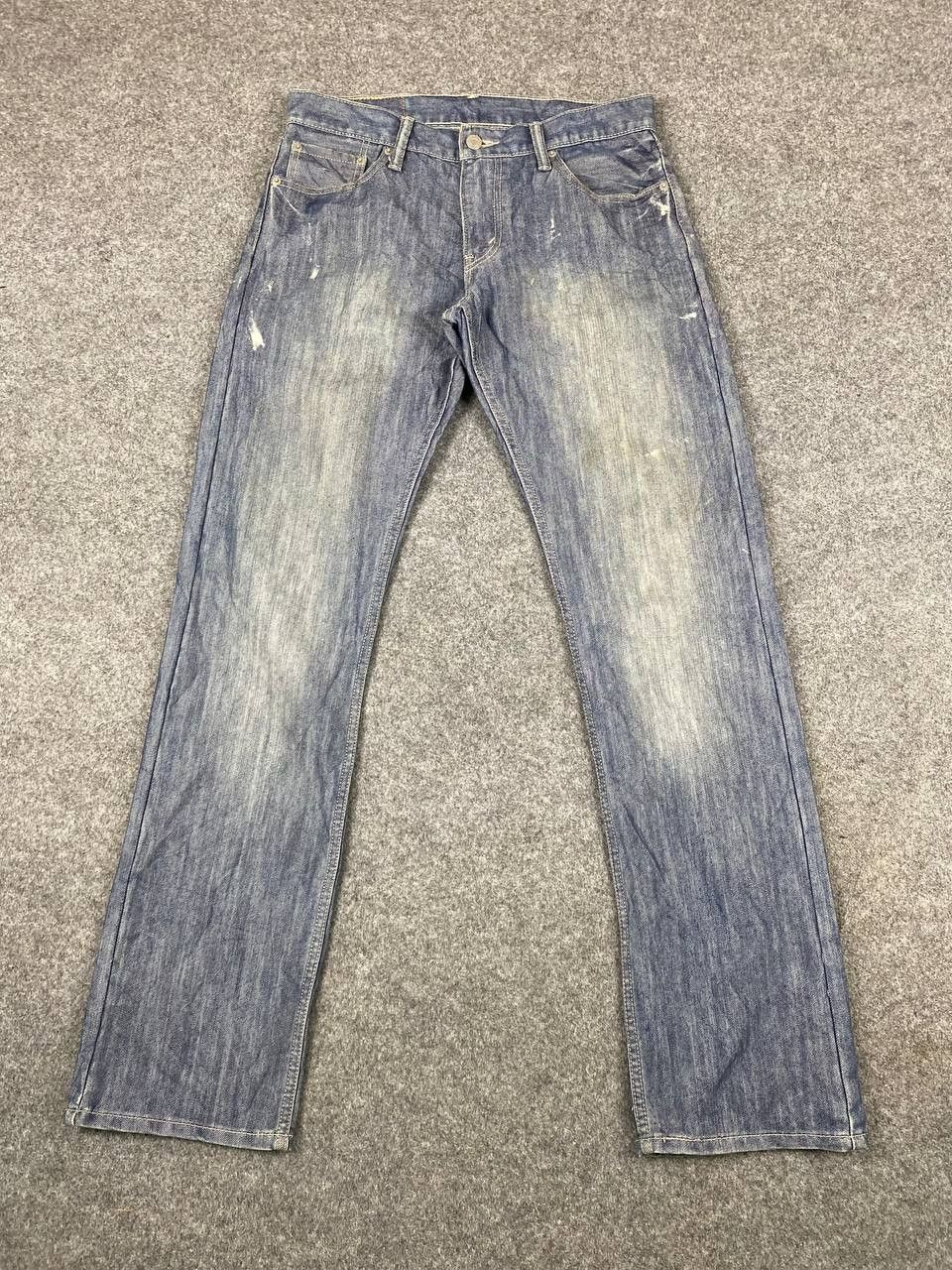 Levi's levis 514 paint splatter design denim Size US 33 - 7 Thumbnail