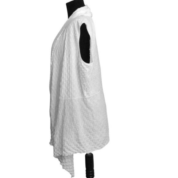Lafayette 148 Lafayette 148 New York Size L Sleeveless Textured White Open Size L / US 10 / IT 46 - 3 Thumbnail