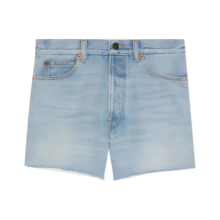 Gucci Gucci x The North Face Blue Denim Shorts Size US 34 / EU 50 - 1 Thumbnail