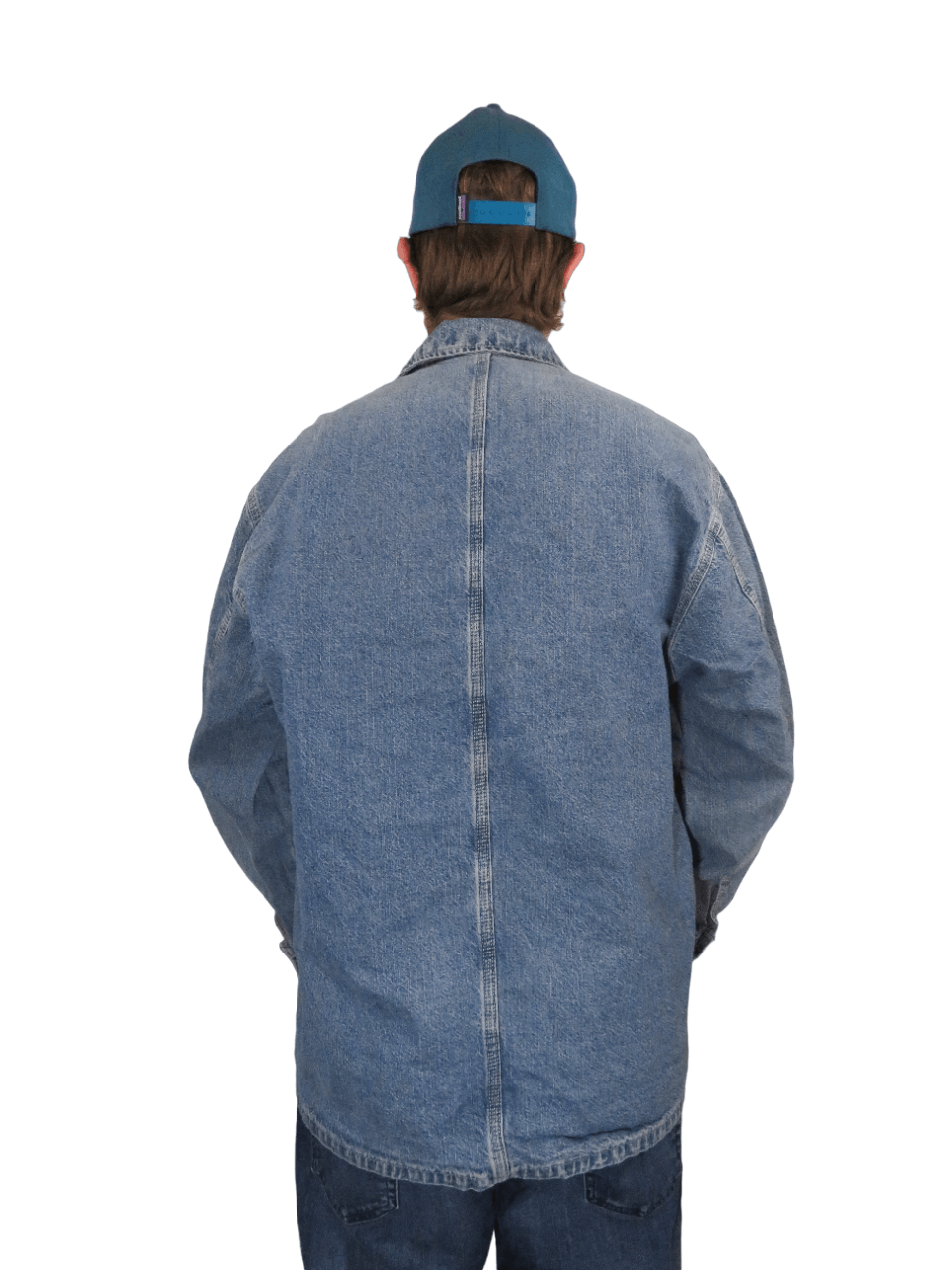 Lee × Vintage Vintage 80s 90s Lee Dungarees Denim Chore Jacket Medium Size US M / EU 48-50 / 2 - 2 Thumbnail