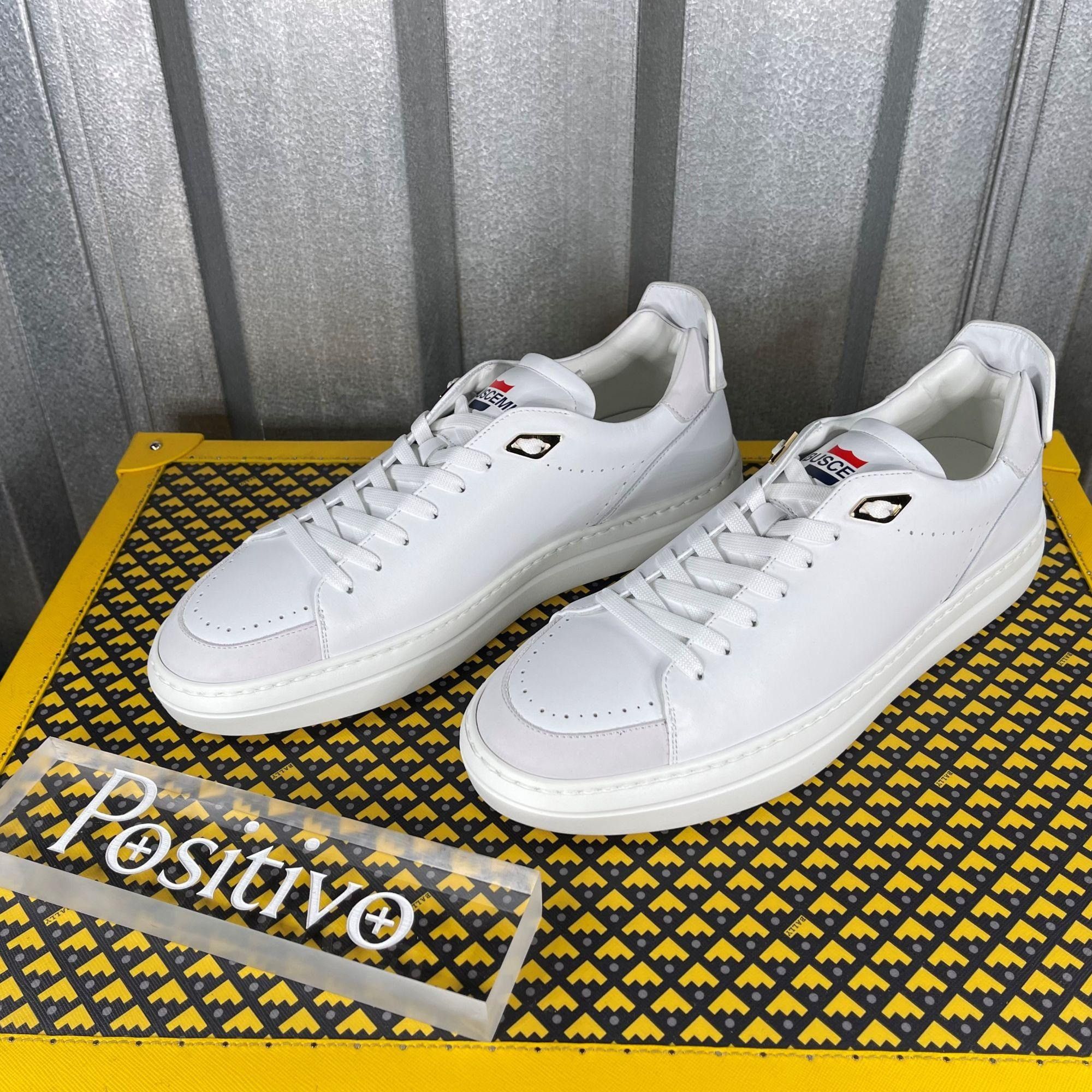 Buscemi Buscemi Uno Sport White Leather Sneakers US 7 EU 40 Size US 7 / EU 40 - 2 Thumbnail