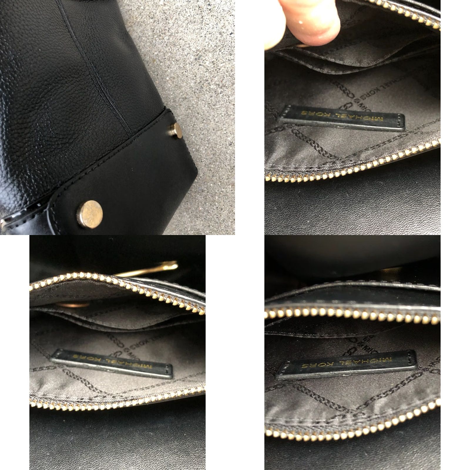 Michael Kors MICHAEL KORS Mercer Bucket Purse Women's Crossbody Bag Leather Drawstring Black Bag Crossbody Womens Medium Leather Black Mercer Bucket Purse Mens? Size ONE SIZE - 8 Thumbnail
