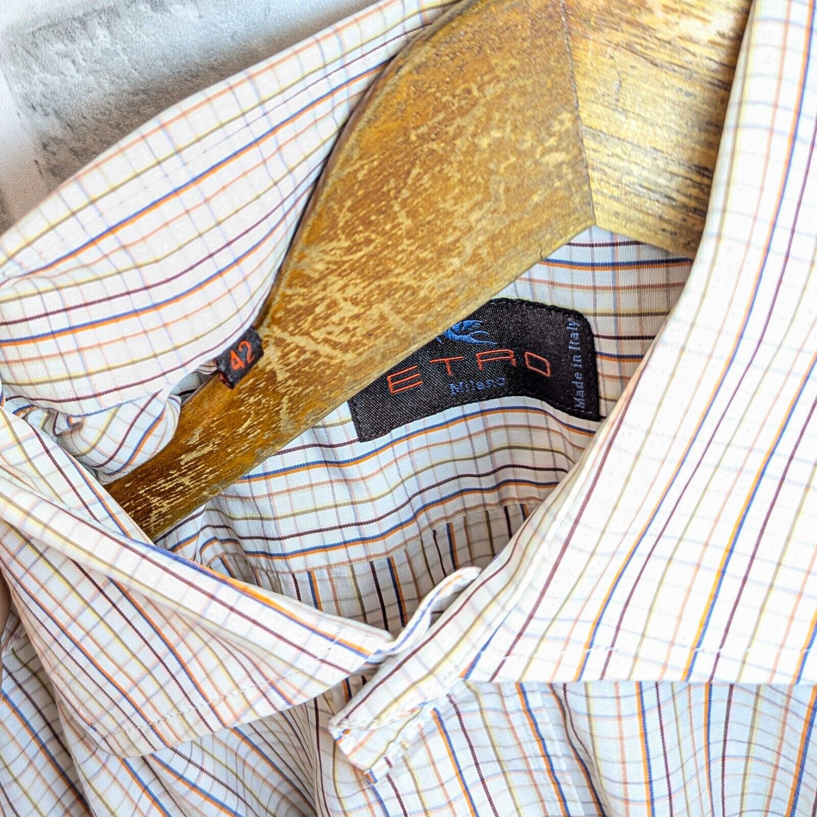 Etro ETRO Milano Button up Shirt Multi color grid check cotton Size US L / EU 52-54 / 3 - 6 Thumbnail