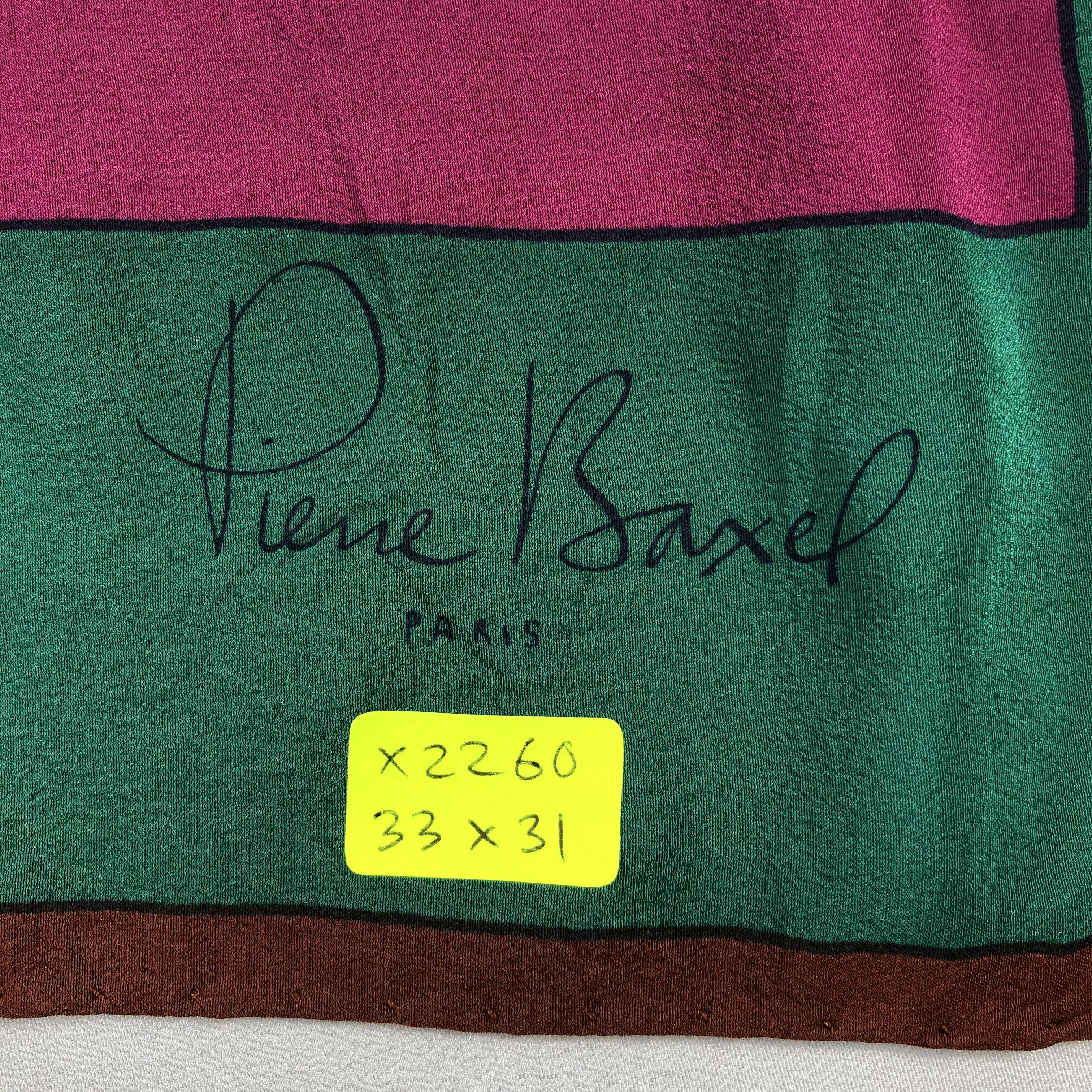 Vintage Vintage Pierre Baxel Silk Scarf Size ONE SIZE - 8 Thumbnail
