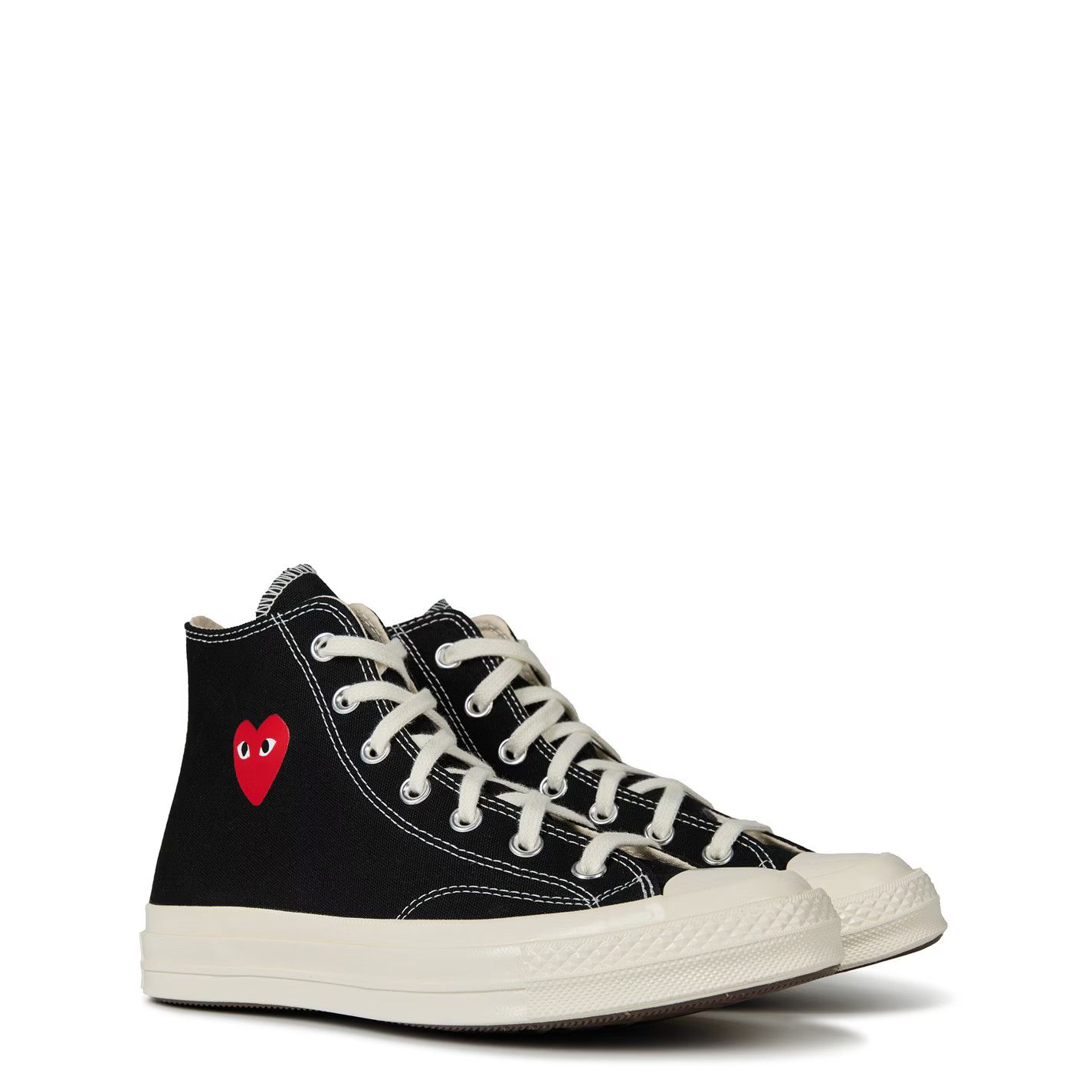 Comme des Garcons PLAY o1g2r1mq0426 Single Heart Chuck 70 High Top Trainers Black Size US 8 / EU 41 - 4 Thumbnail