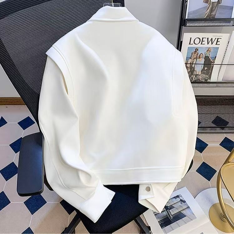 Vintage Off-White Deconstructed Cropped Jacket Size US M / EU 48-50 / 2 - 3 Thumbnail
