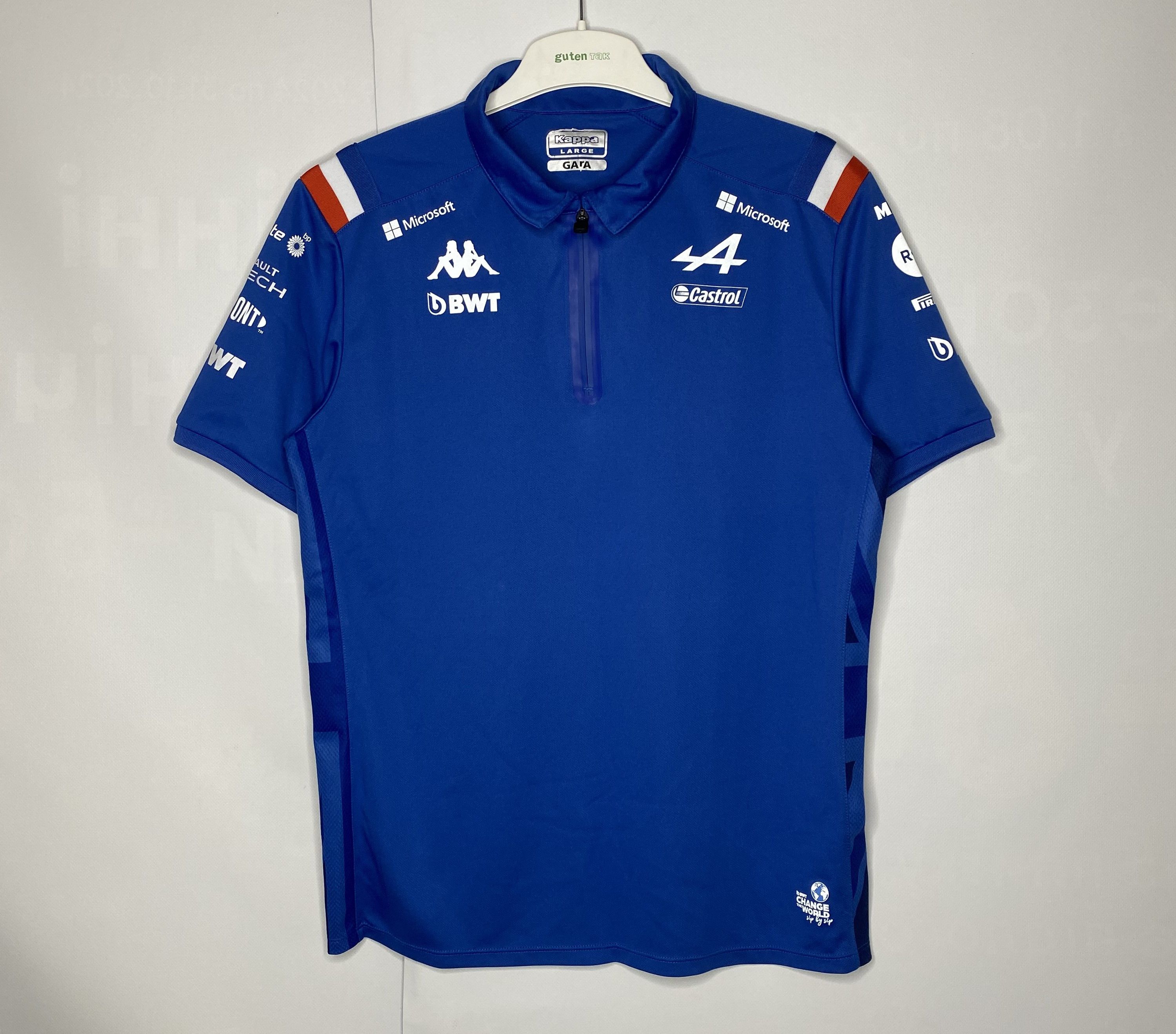 BMW × Kappa BWT ALPINE F1 TEAM KAPPA POLO T-SHIRTS FORMULA 1 RACING Size US L / EU 52-54 / 3 - 1 Thumbnail