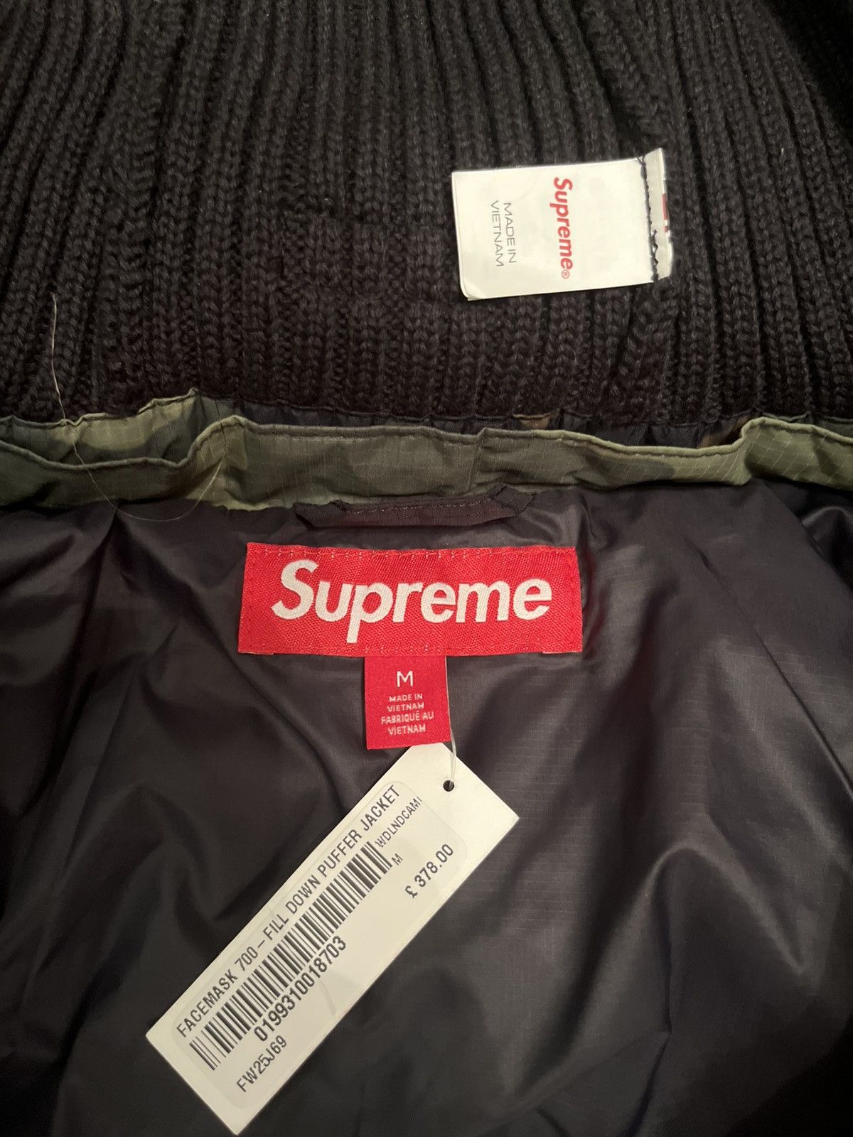 Supreme Supreme FW25 Face Mask 700 Fill Down Puffer Jacket Camo Size US M / EU 48-50 / 2 - 10 Thumbnail