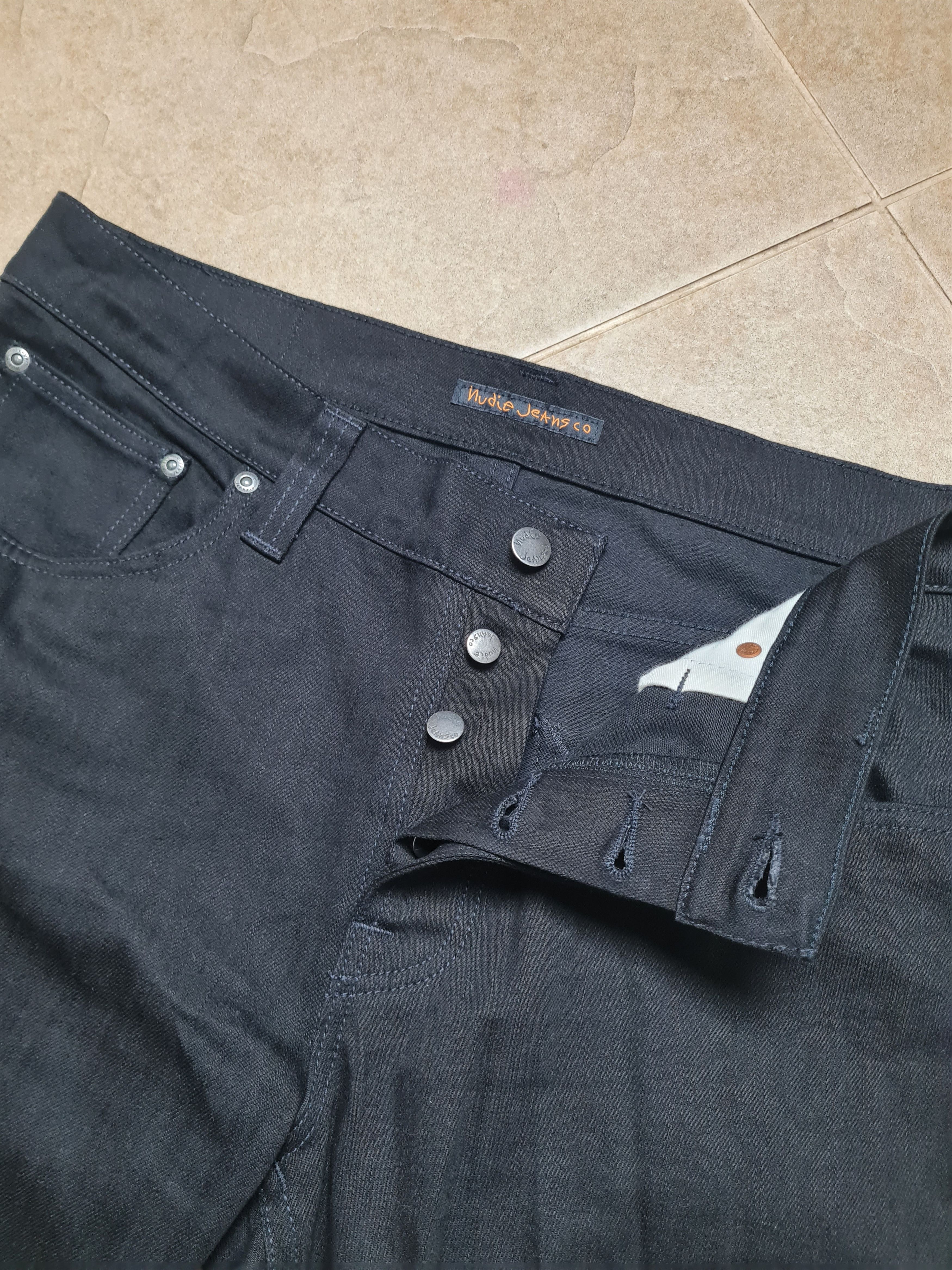 Nudie Jeans Vintage Denim Nudie Jeans Brute Knut Dry Cold Black 36/32 Size US 36 / EU 52 - 15 Thumbnail