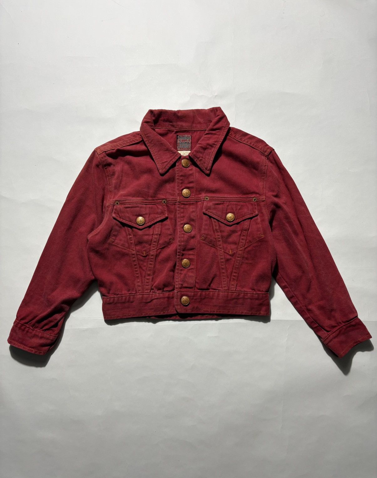 Jean Paul Gaultier 90’s JEAN PAUL GAULTIER CROPPED DENIM JACKET Size XS / US 0-2 / IT 36-38 - 1 Thumbnail