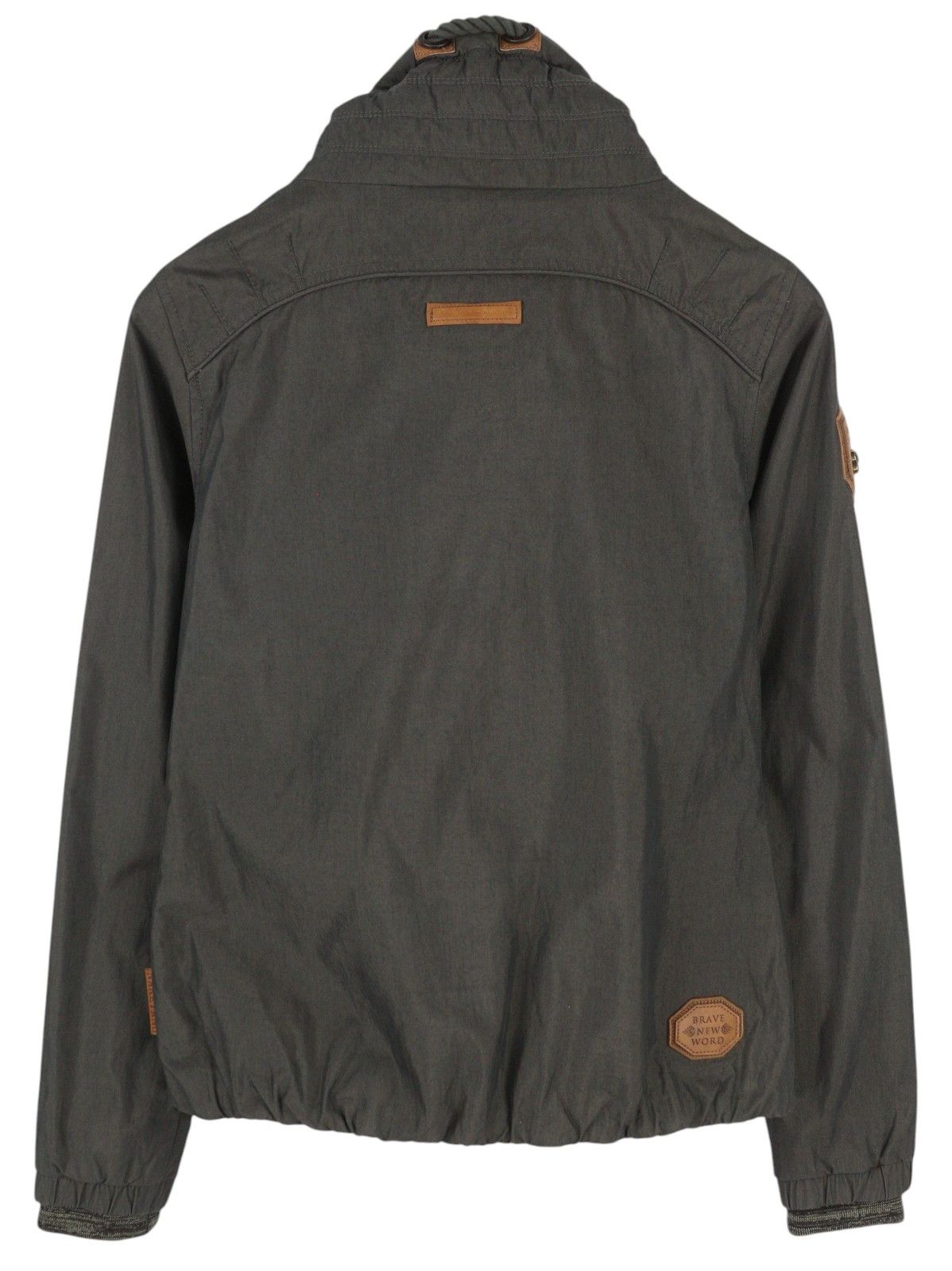 Naketano S Grey High Neck Lined Pockets Lightweight 86447 Size S / US 4 / IT 40 - 4 Thumbnail