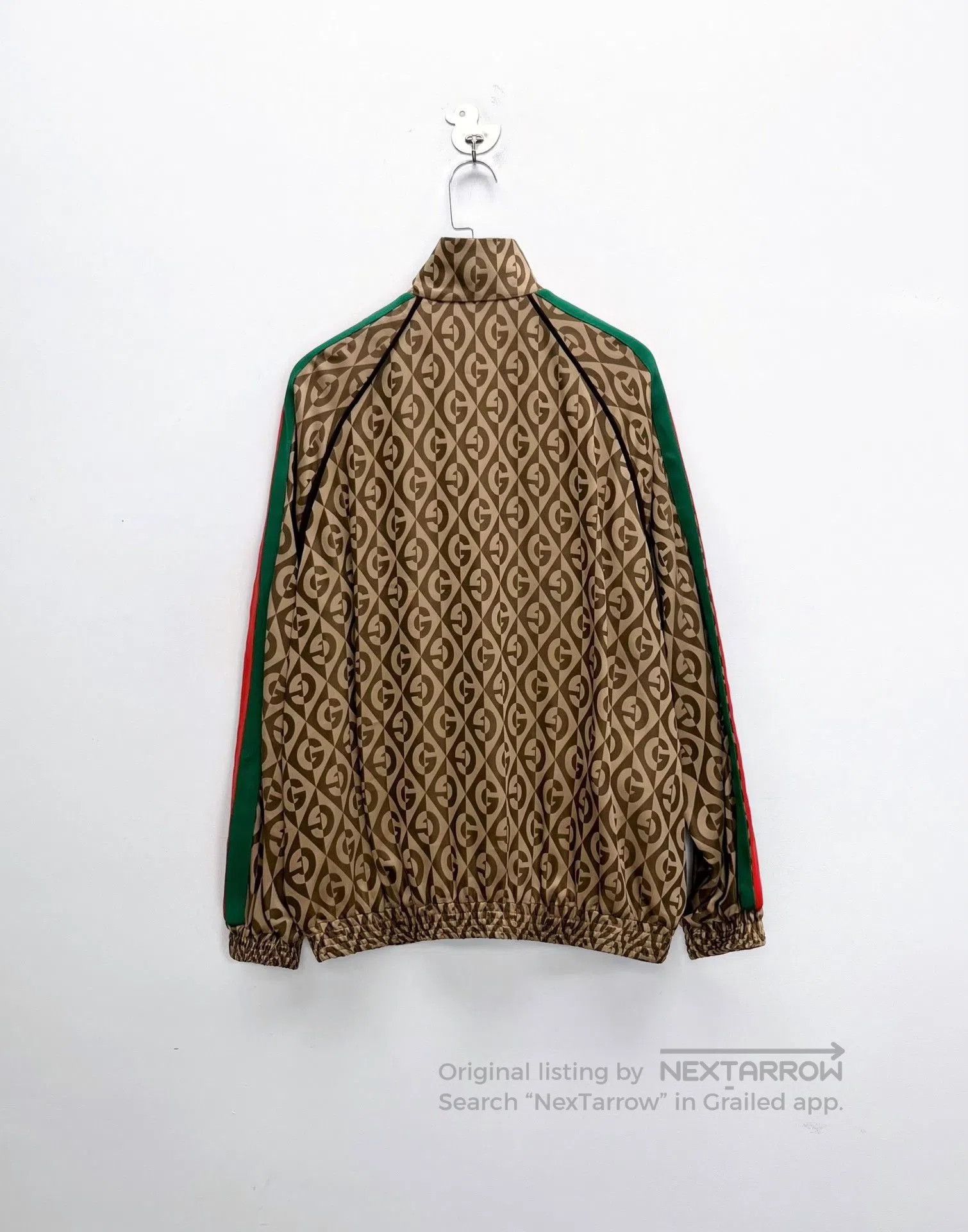 Gucci Gucci Brown Diamond Print Zip Jacket. Size US M / EU 48-50 / 2 - 2 Thumbnail