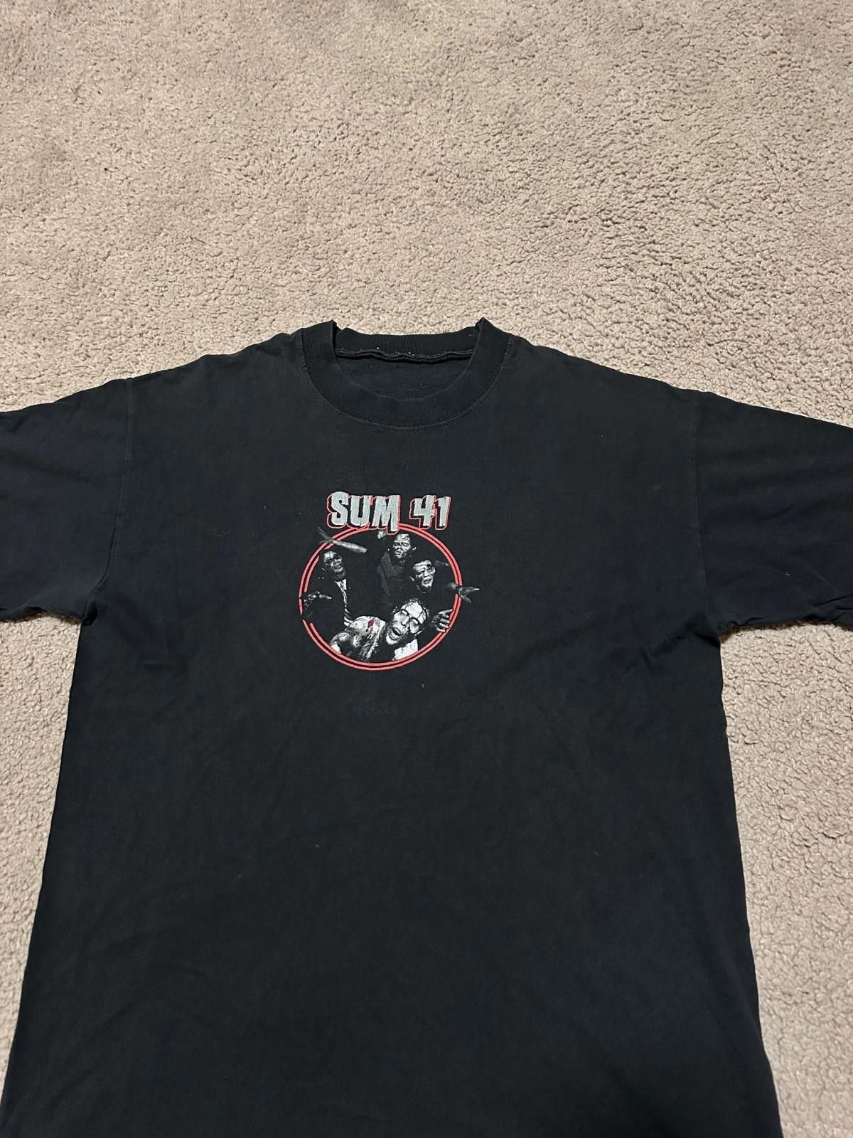 Band Tees Vintage SUM 41 Tshirt Word Tour 2003 Size US M / EU 48-50 / 2 - 3 Thumbnail