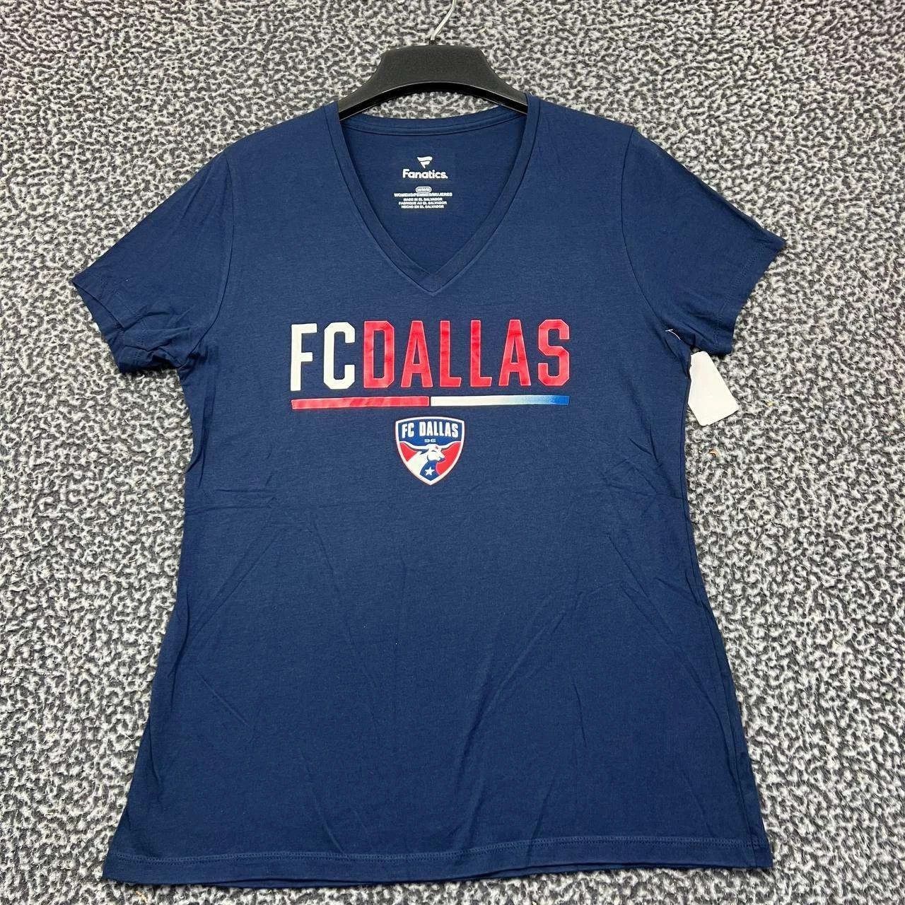 Other FC Dallas Shirt Women Fanatics Short Sleeve V Neck Cotton M Size M / US 6-8 / IT 42-44 - 1 Thumbnail